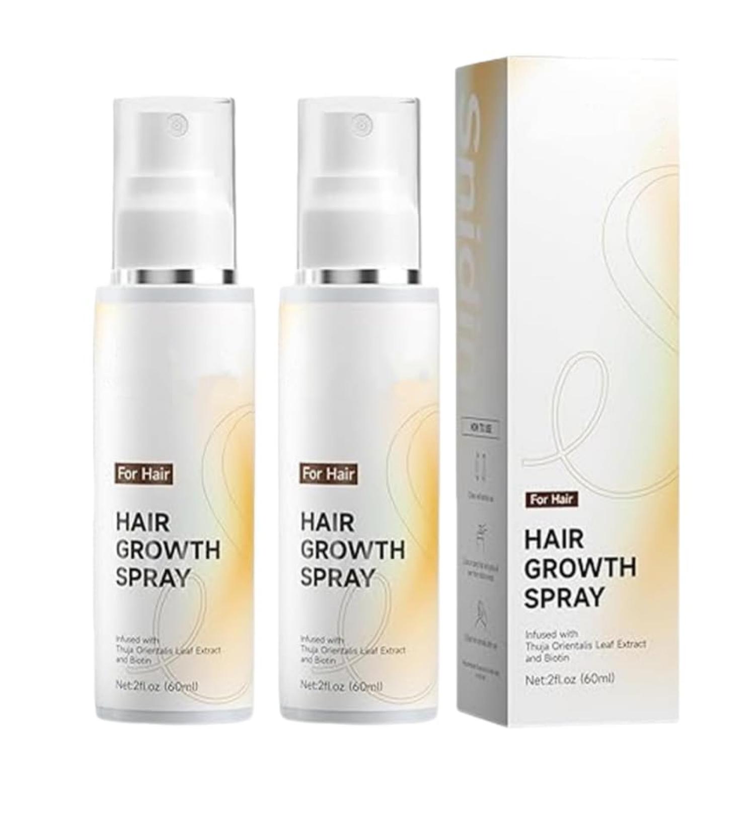 Snidin 2026 Lot de 2 sprays de croissance des cheveux 60 ml Huile de romarin naturelle pour la croissance des cheveux non gras contre la perte de cheveux et les cheveux clairsem s extrait de 2PCS - Buy Online on GoSupps.com