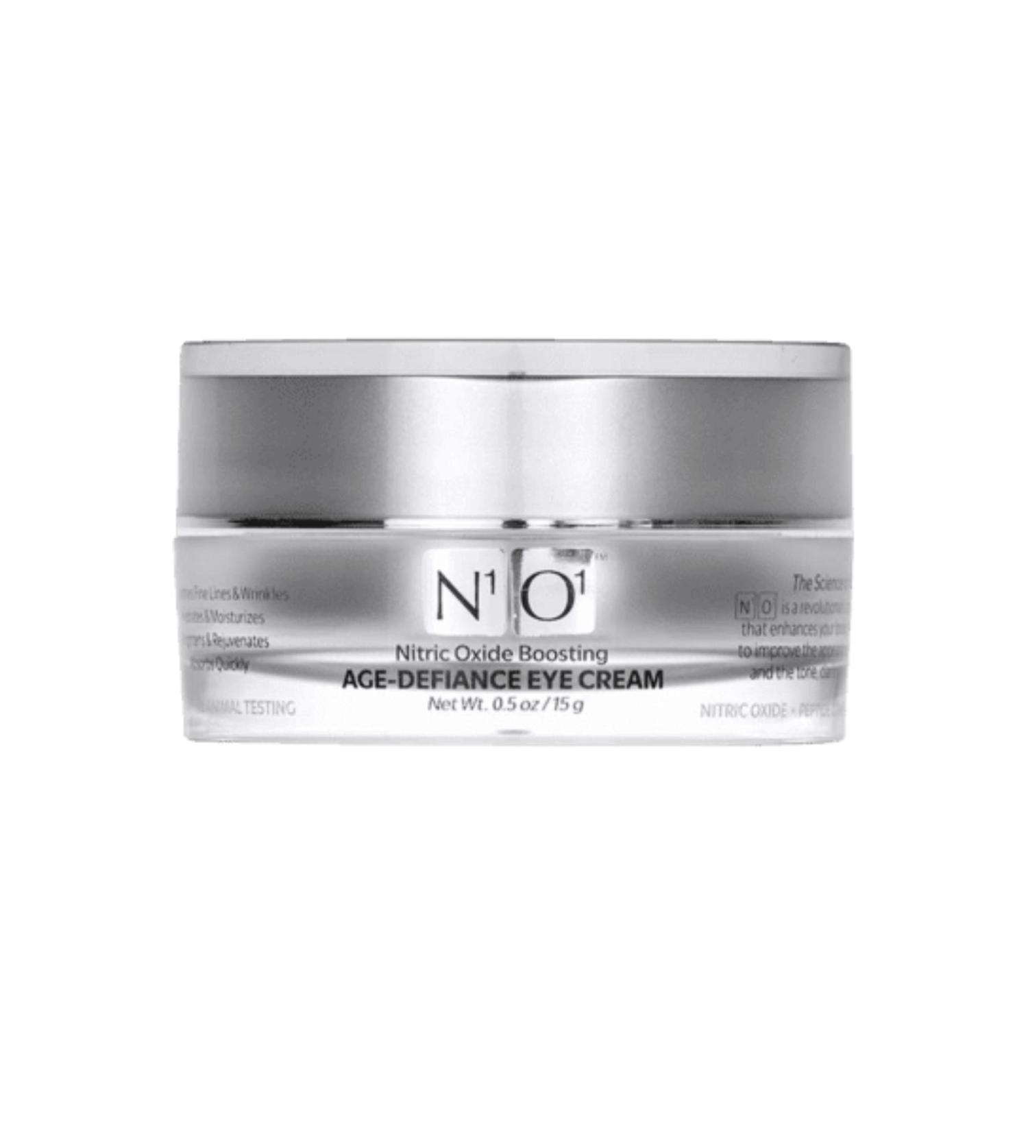 N1O1 Nitric Oxide Anti Aging Eye Cream with Hyaluronic Acid, Peptides & Ceramides - 15g | Reduces Wrinkles, Dark Circles & Crow's Feet - Buy Online on GoSupps.com