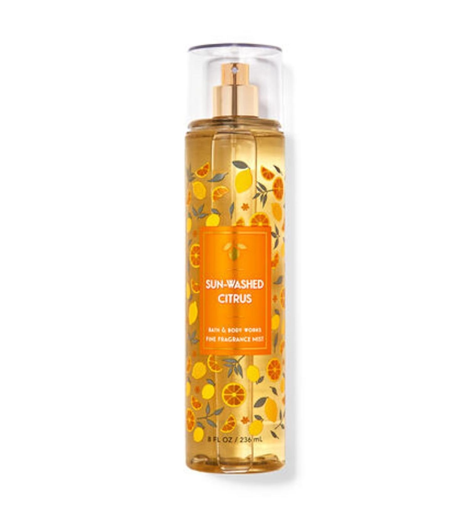 Bath & Body Works Sun-Washed Citrus Fine Fragrance Body Spray Mist Warm Vanilla Sugar (Sun-Washed Citrus)