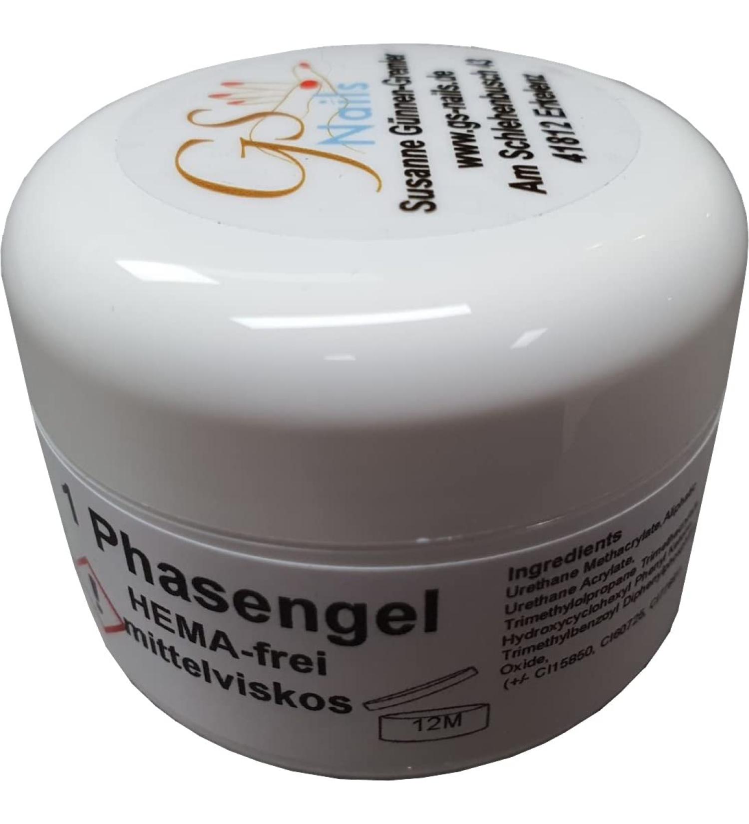GS-Nails 1 Phase UV Gel HEMA Free - 50ml Clear Medium Viscosity | Best for Easy Application & Long-lasting Finishes - Buy Online on GoSupps.com