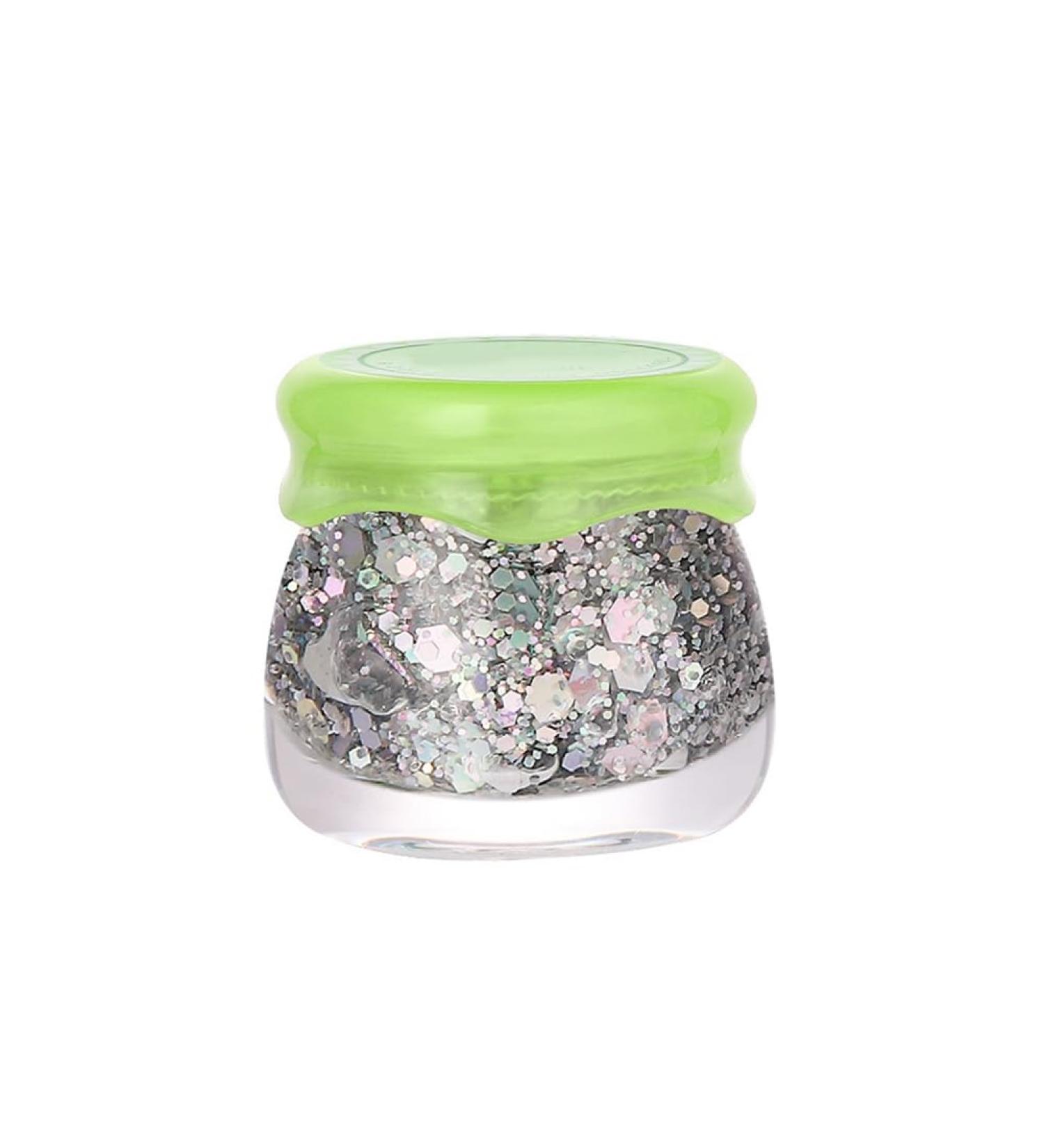 OLurkthu Eye Glitter Eyeshadow Nail Hair Glitter Gel Long Lasting Sparkling Sequins Festival Shinny Decoration 5 Silver - Buy Online on GoSupps.com