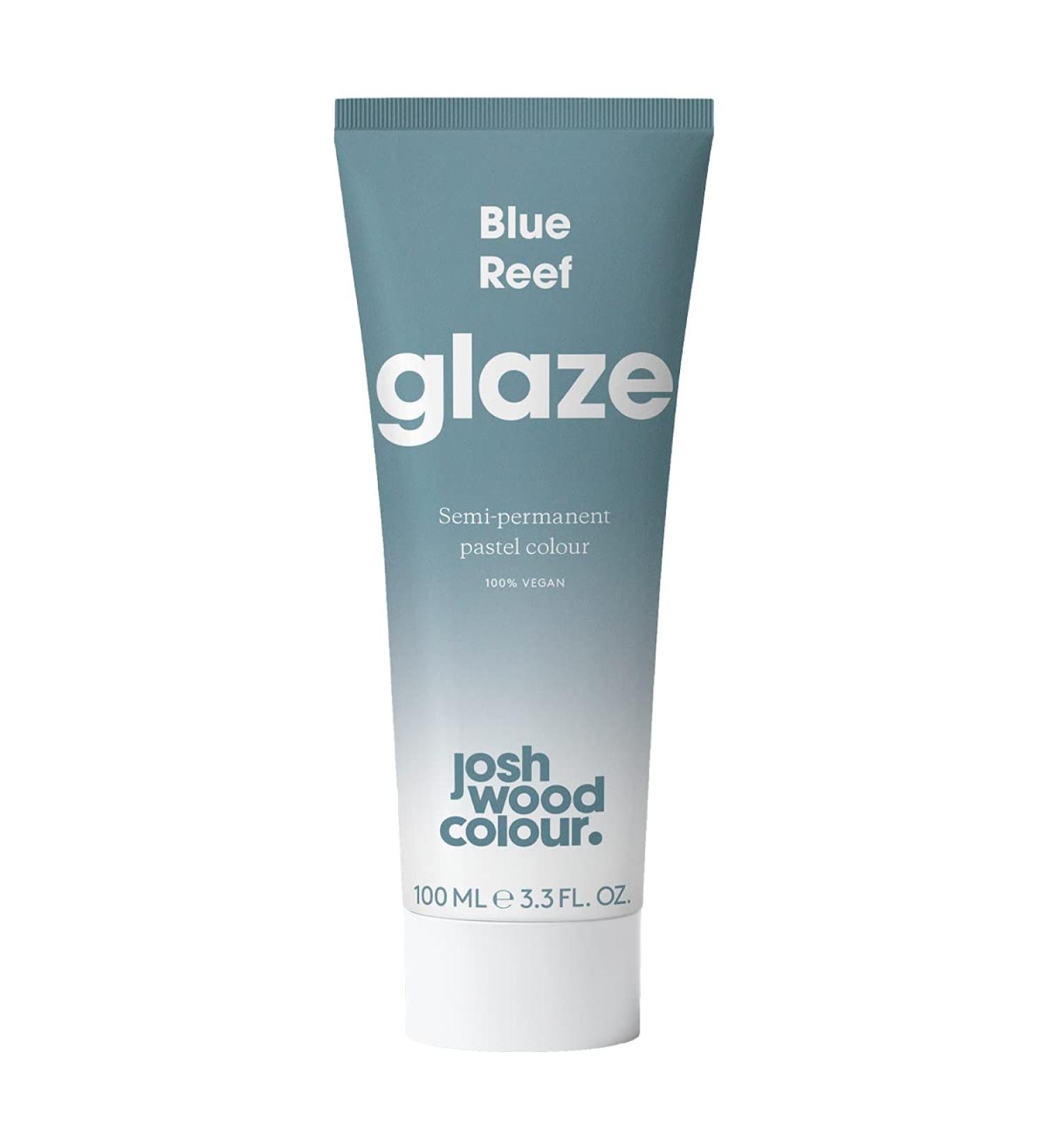 Josh Wood Colour Glaze Blue (100ml) - Semi-Permanent Hair Mask for Blonde Hair - Ammonia-Free, Conditions and Nourishes - 100% Vegan - Lasts 3-5 Washes - Cream Formula - Buy Online on GoSupps.com