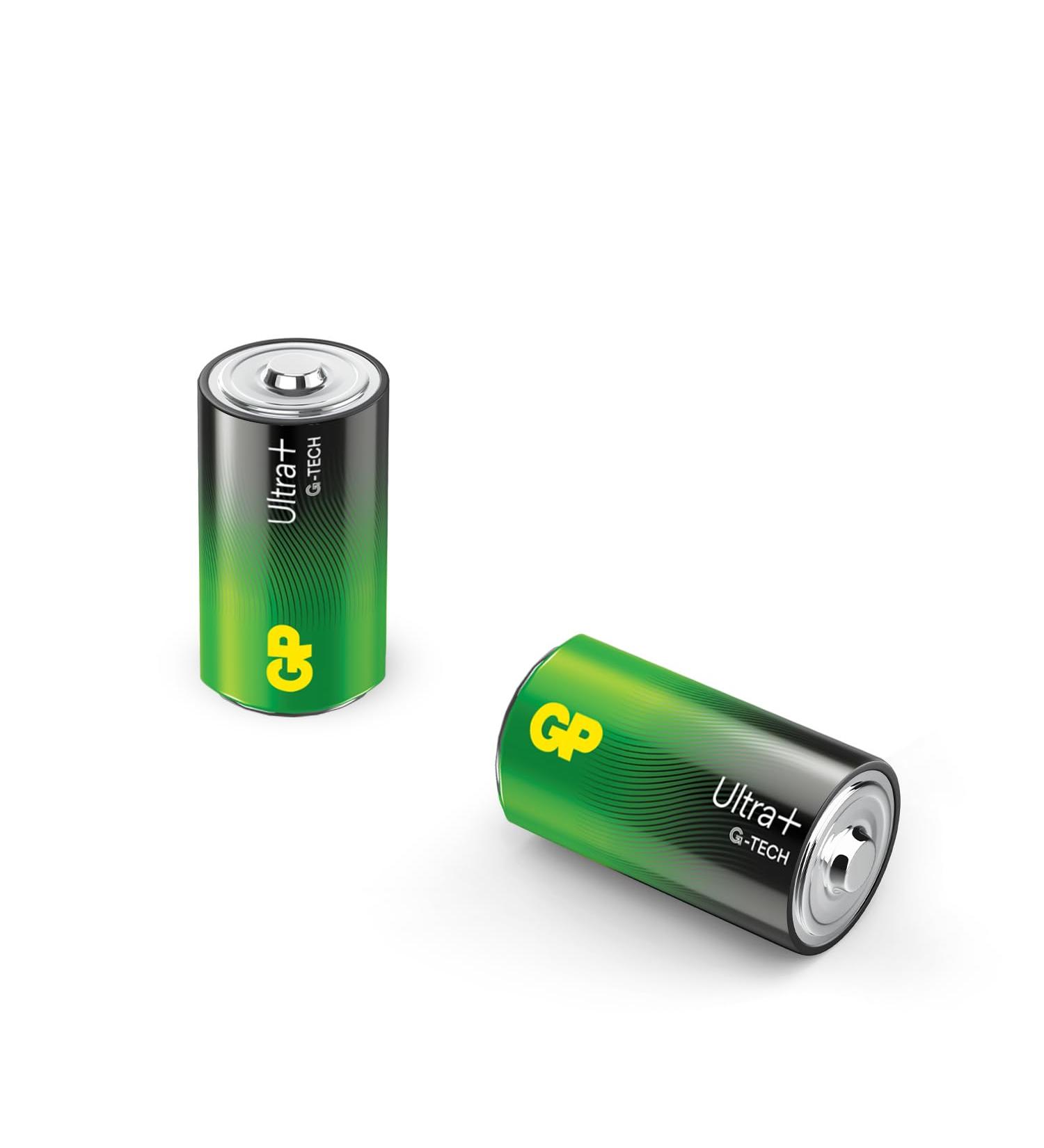 D Mono Battery GP Alkaline Ultra Plus 1.5V - Pack of 2 | Long-lasting Power for All Devices - International Shipping Available - Buy Online on GoSupps.com