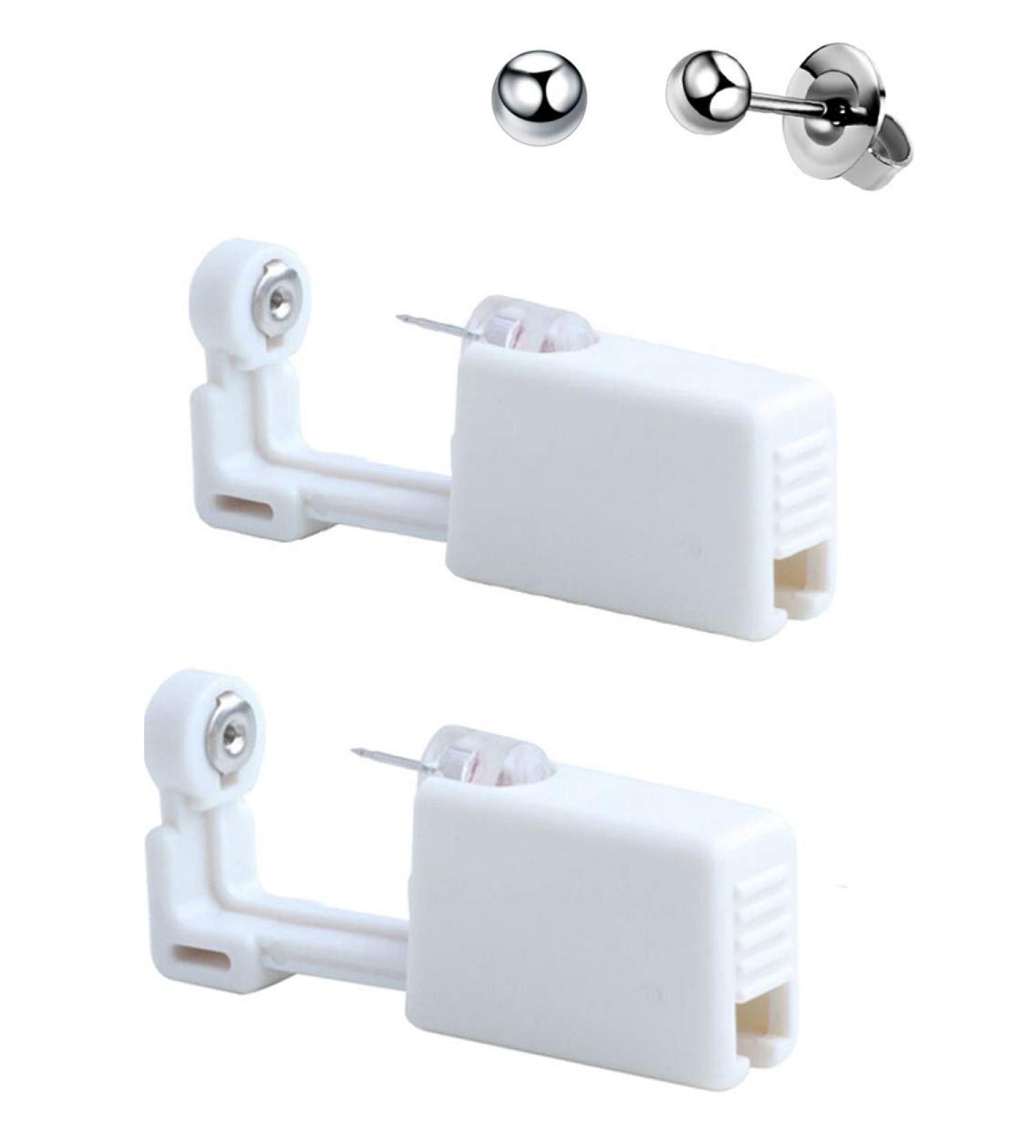 Disposable Self-Mixed Colors Ear Piercing Gun Kit for Safety - Silver - Buy Online on GoSupps.com