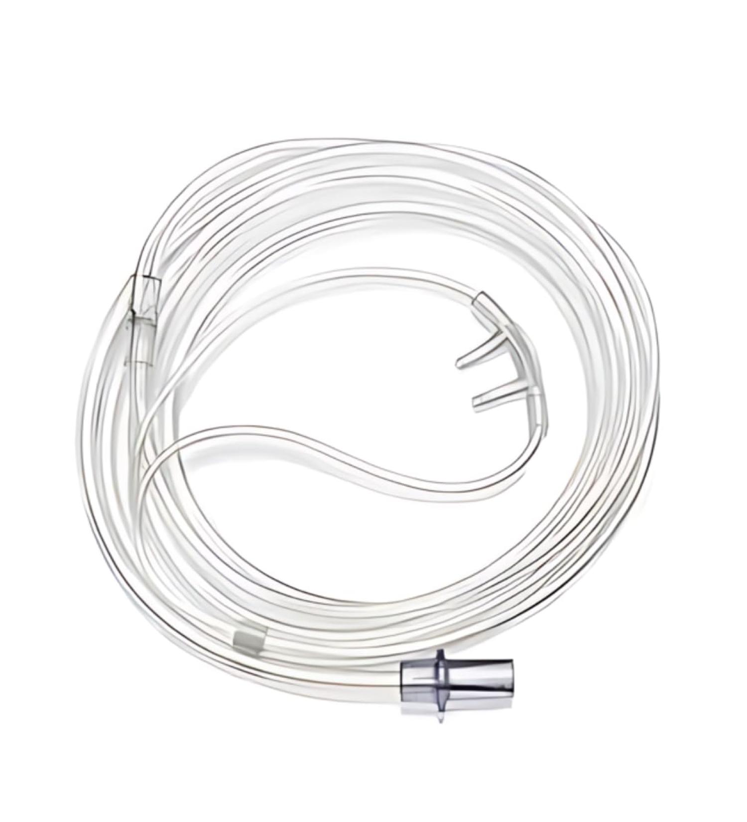 Adult nasal cannula with curved prongs and 1.8m tubing from the oxygen store NHS clear soft-touch tube accessories home adult transparent plastic household for patient elderly health care - Buy Online on GoSupps.com