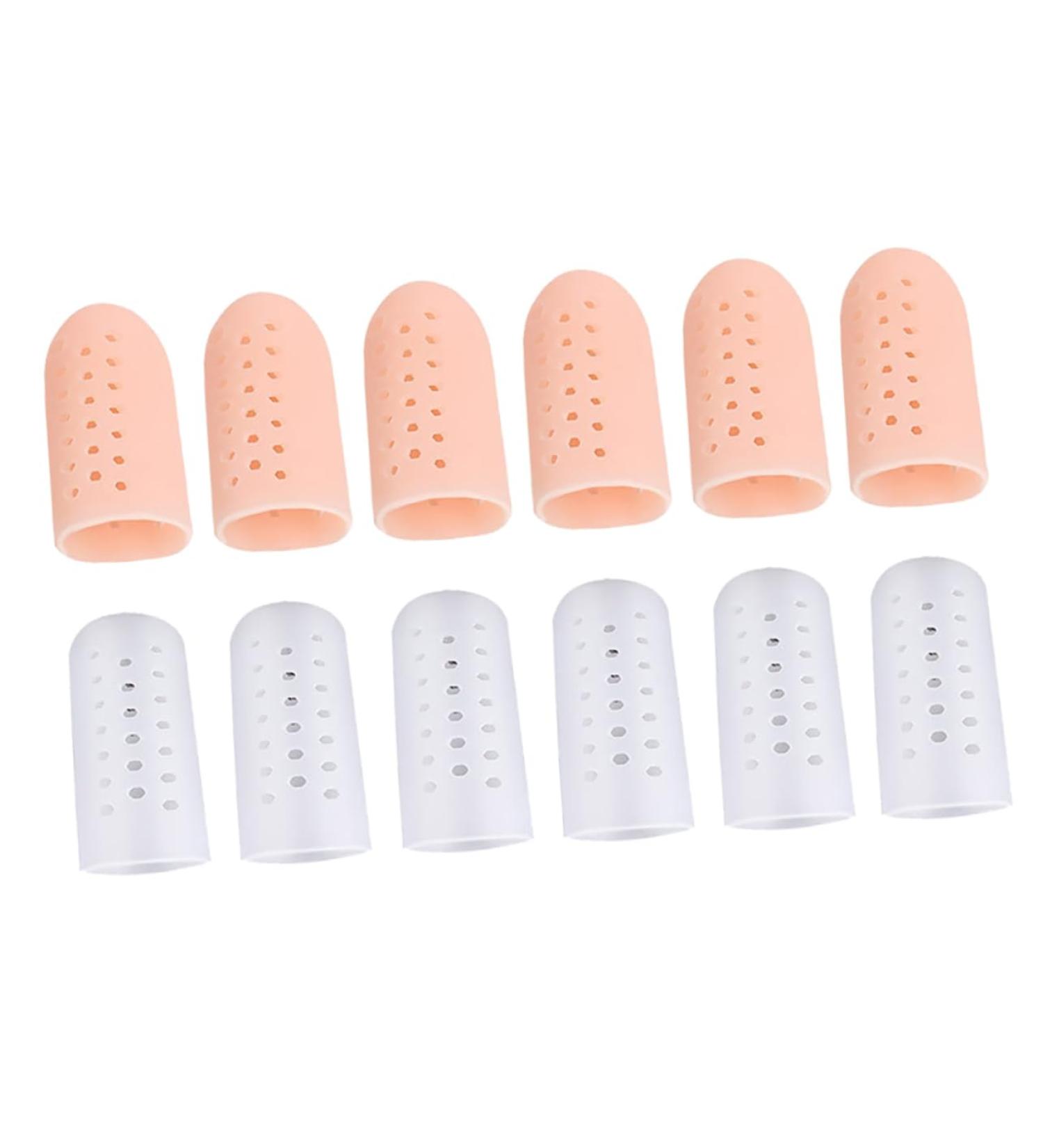 IWOWHERO Silicone Toe Splitter & Protector Pack - 6 Pairs | Toe & Blister Cushion Caps for Feet | Gel Thumb Protector & Toe Caps for Toenail Protection - Buy Online on GoSupps.com