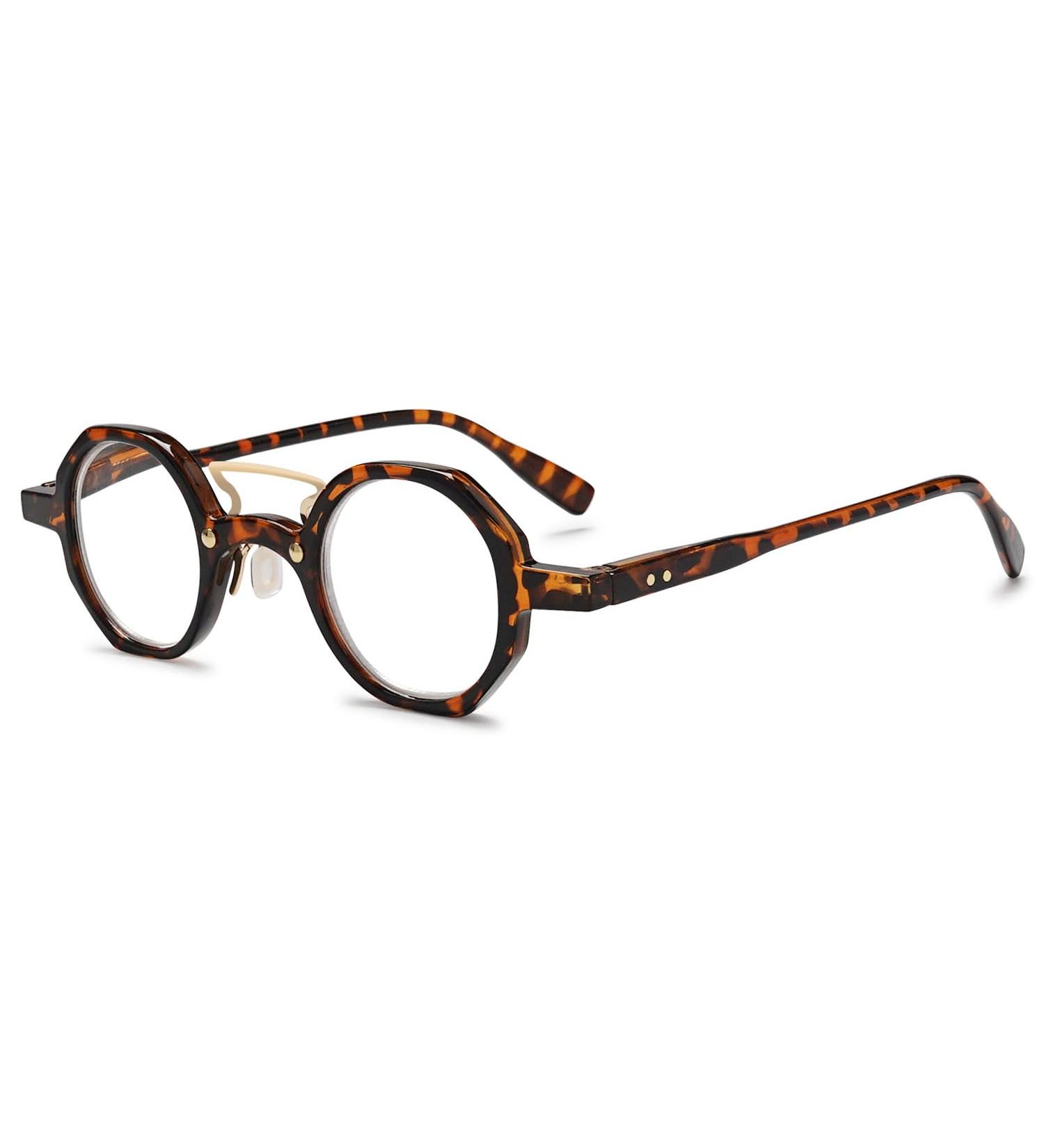 Buy Vevesmundo Round Retro Reading Glasses - Unisex Leopard Pattern +1.0 to +4.0 | Stylish Visual Aid - Buy Online on GoSupps.com