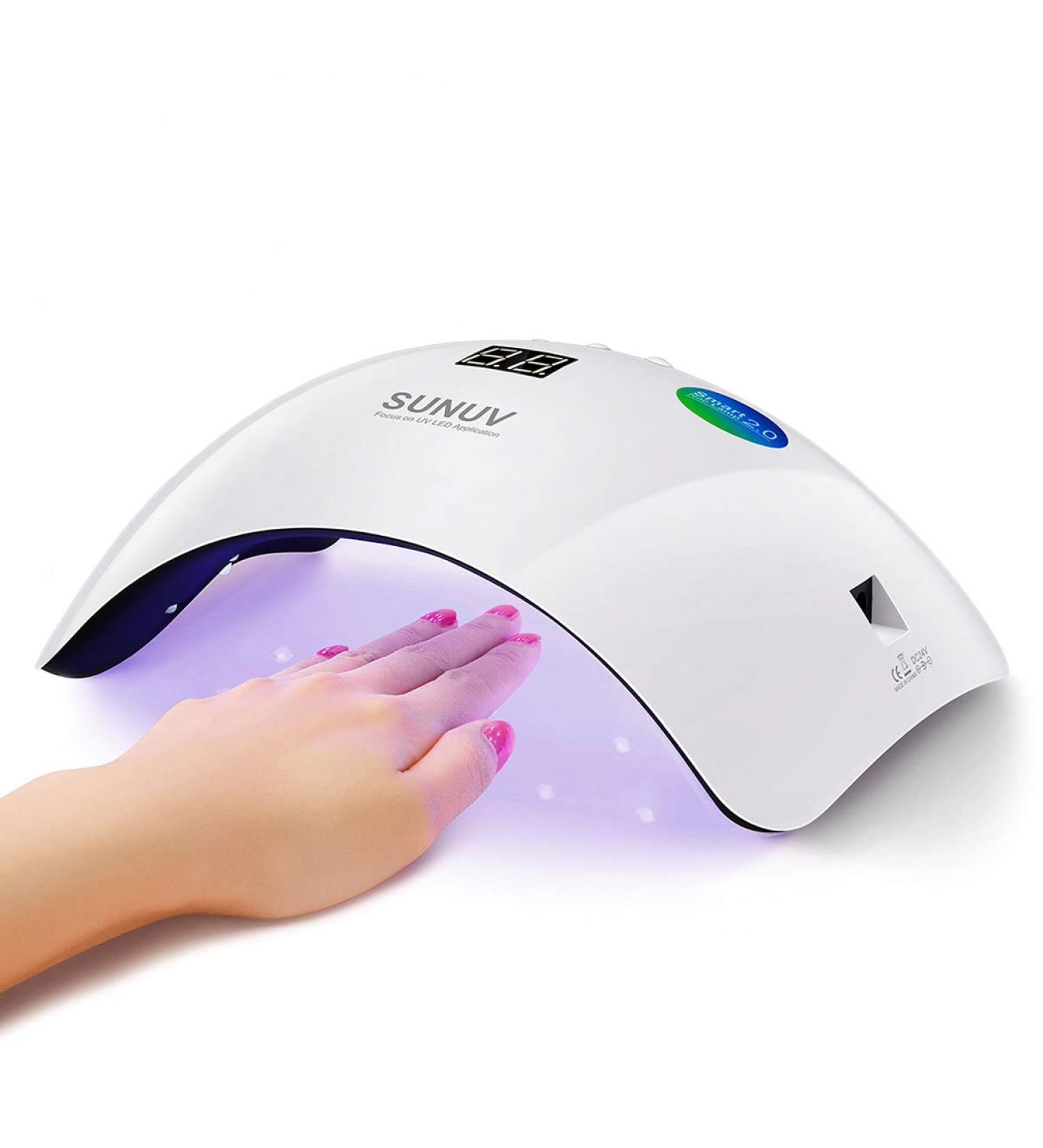 SUNUV SUN8 Black Gel UV LED Nail Lamp 36W with Auto Sensor and 3 Timers - Buy Online on GoSupps.com