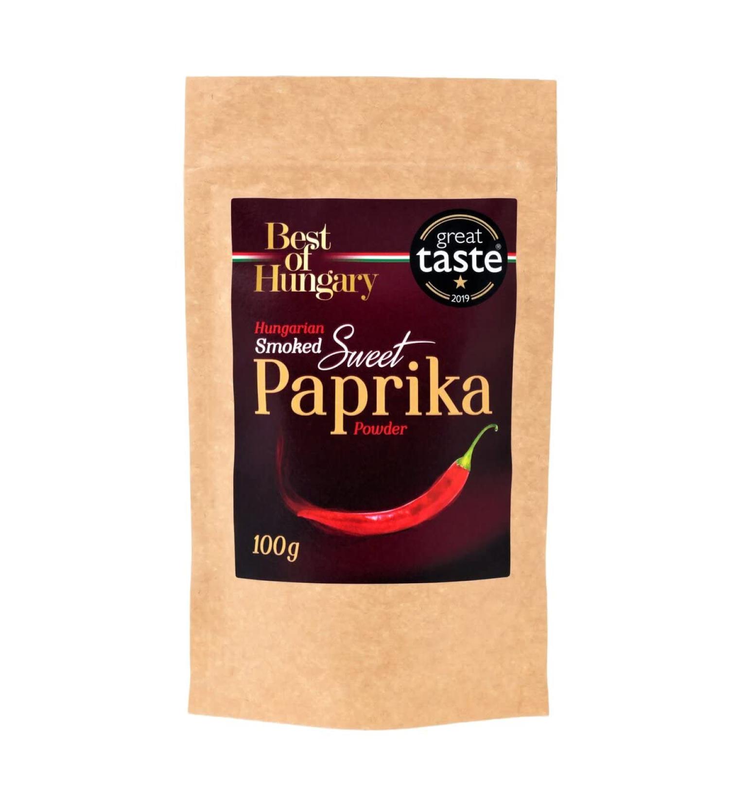 Hungarian Sweet Smoked Paprika Powder 100g - Premium Quality | Great Taste Award Winner - Buy Online on GoSupps.com