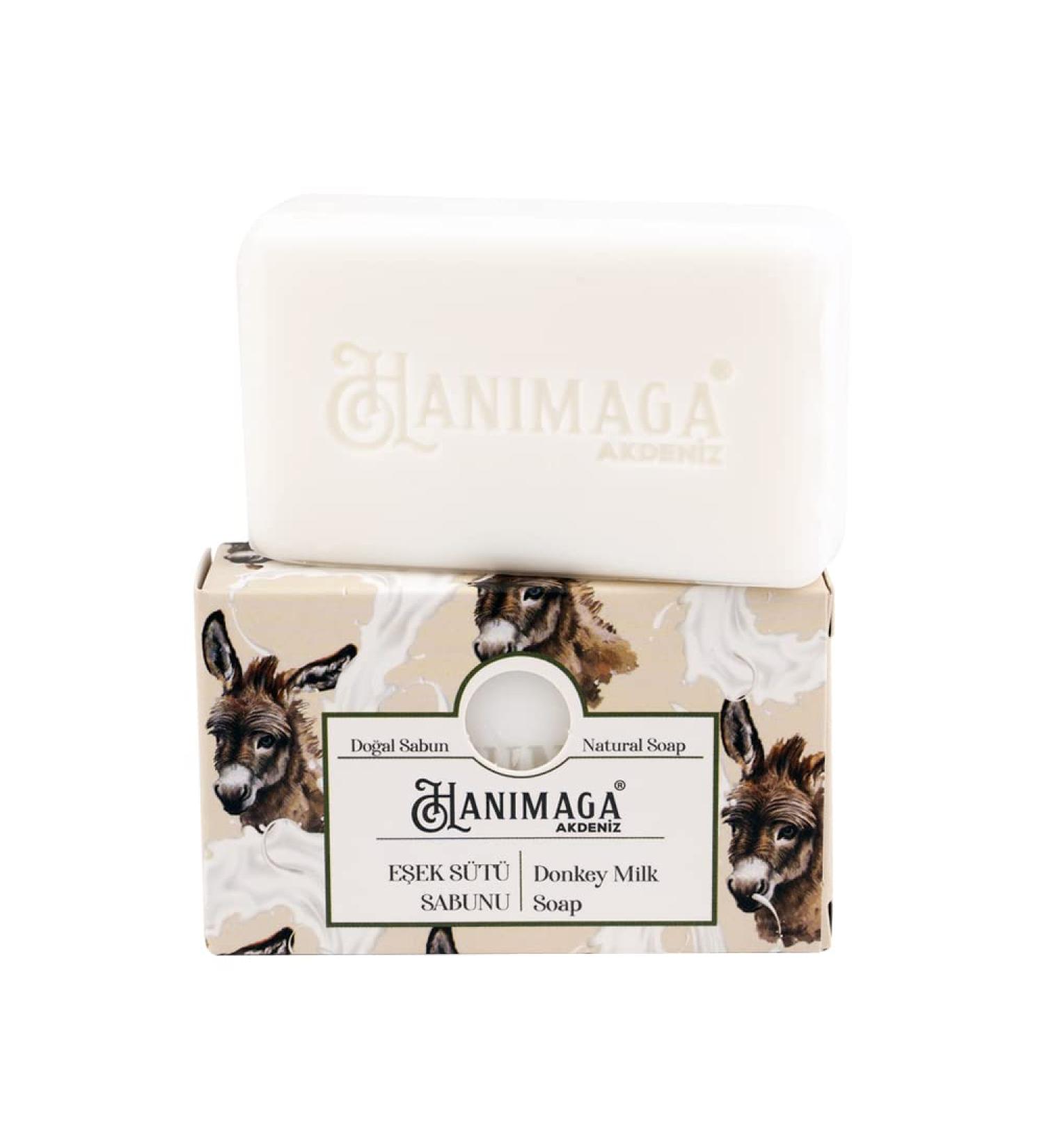 All Natural Donkey Milk Bar Soap - Moisturizes Skin Prevents Wrinkles & Promotes Youthful Look - 100 ML - International Shipping - Buy Online on GoSupps.com
