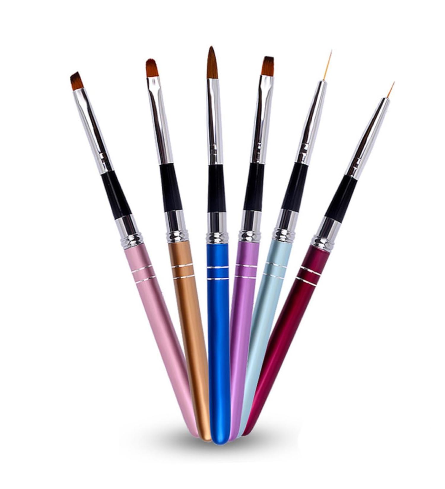 Mikinona Nail Art Liner Brush Fashion Design Paintbrushes Set Dotting Painting Pen Light Pen Brush Paint Pen Red Multifunction Nail Stripping Brush Stripers Nail Art Liner Pen Pull Pen medium Red - Buy Online on GoSupps.com