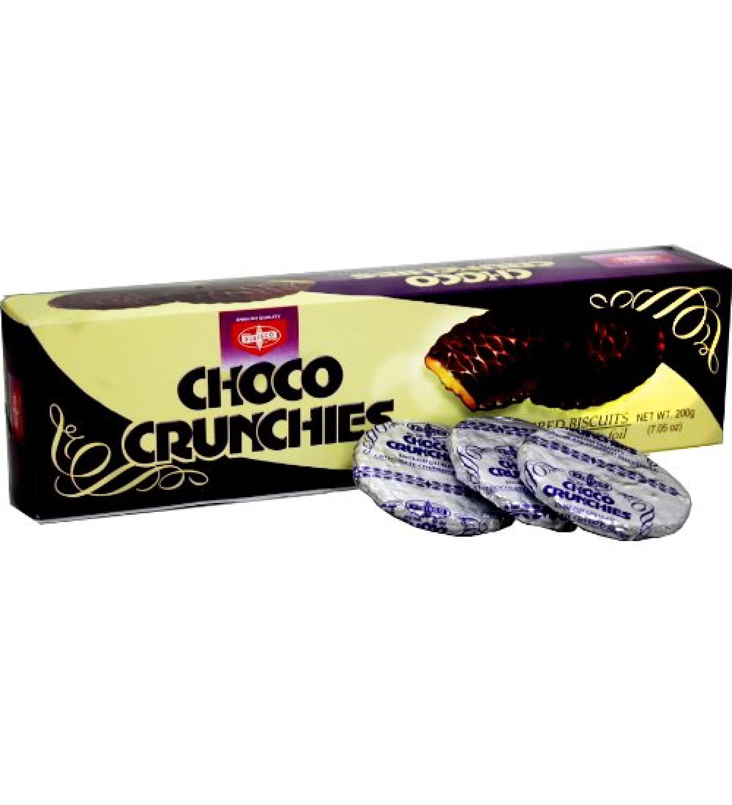Fibisco Lot de 6 crunchies au chocolat 200 g