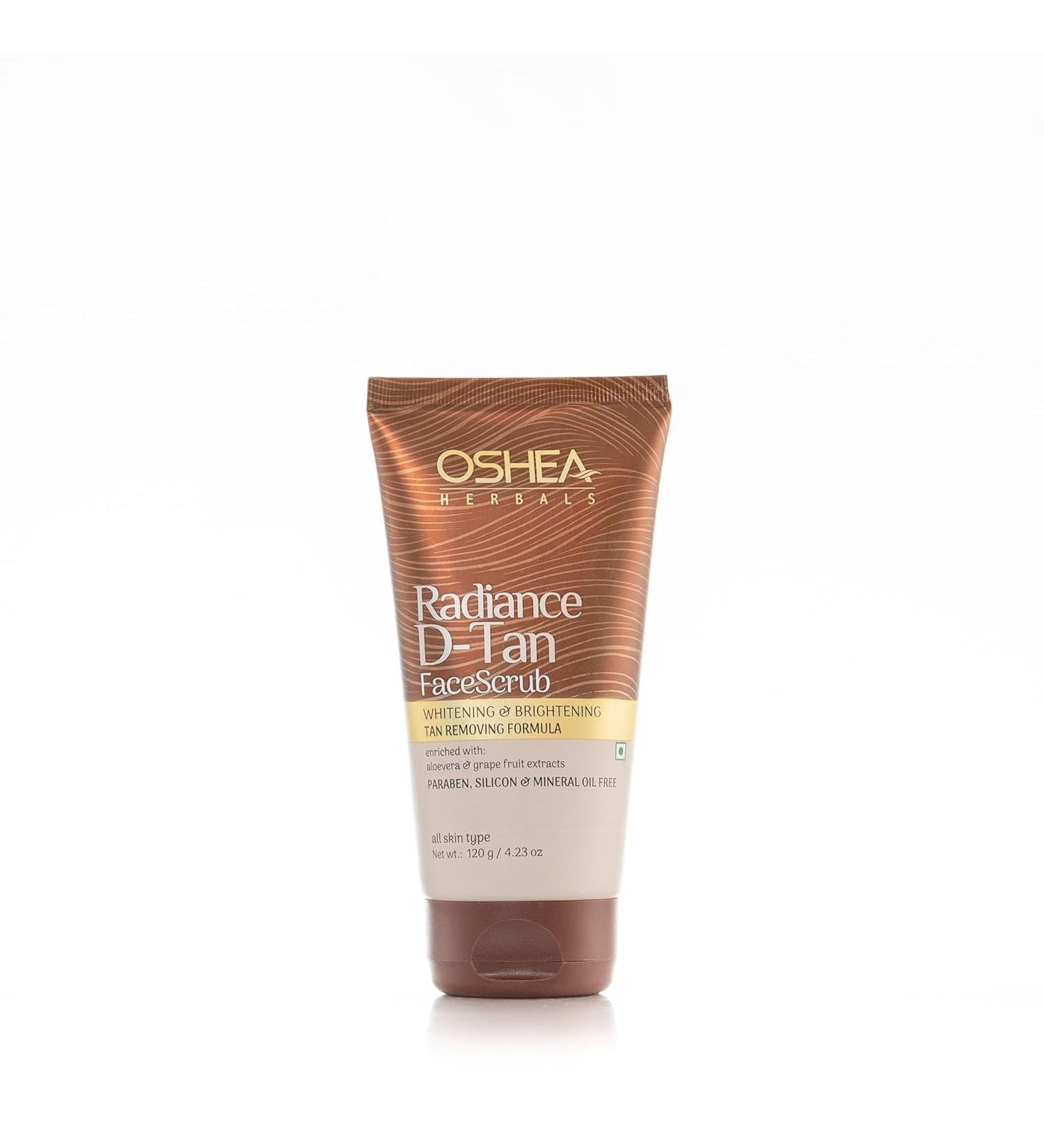 Unisex Herbals Radiance D-Tan Face Scrub - Tan-Free Glowing Skin | 120g - International Shipping Available - Buy Online on GoSupps.com