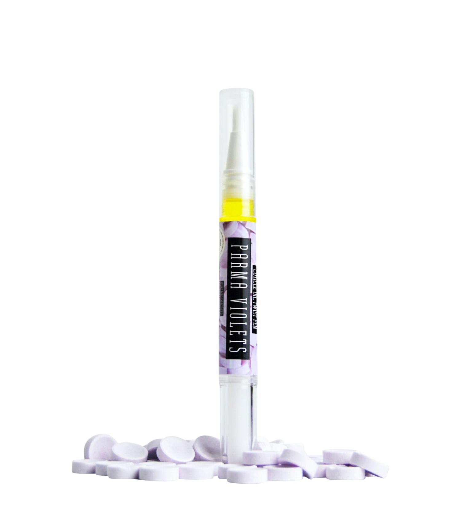 Parma Violets Fragrance Scent Moisturising Cuticle & Nail Oil Travel Brush Pen For hyrating and nourishing dry and brittle nails