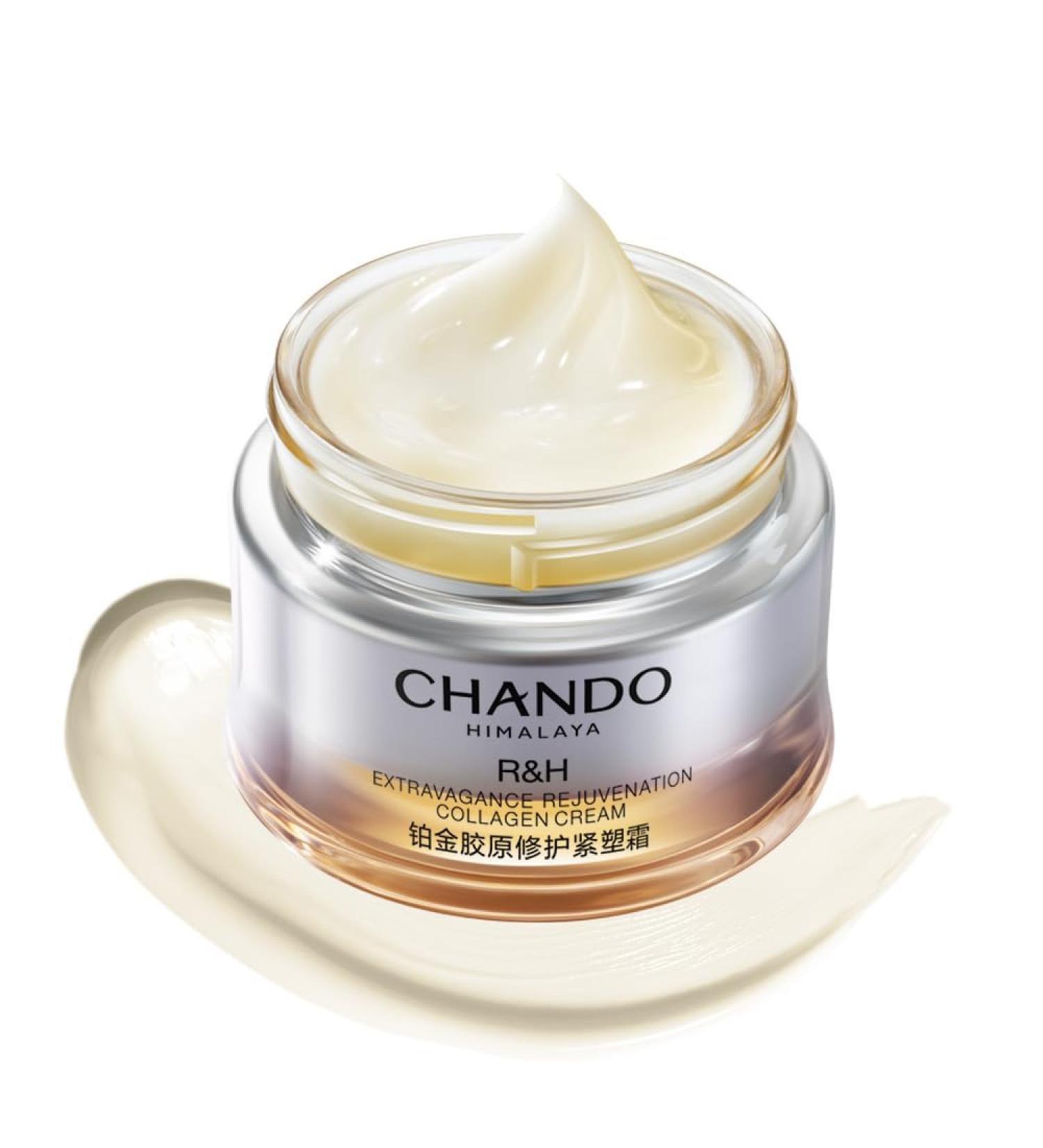 CHANDO HIMALAYA Extravagance Rejuvenation Collagen Cream (55g/1.94oz) - Collagen Anti Aging Face Cream Moisturizer for Boosts Skin Renewal and Collagen Replenishment - Buy Online on GoSupps.com