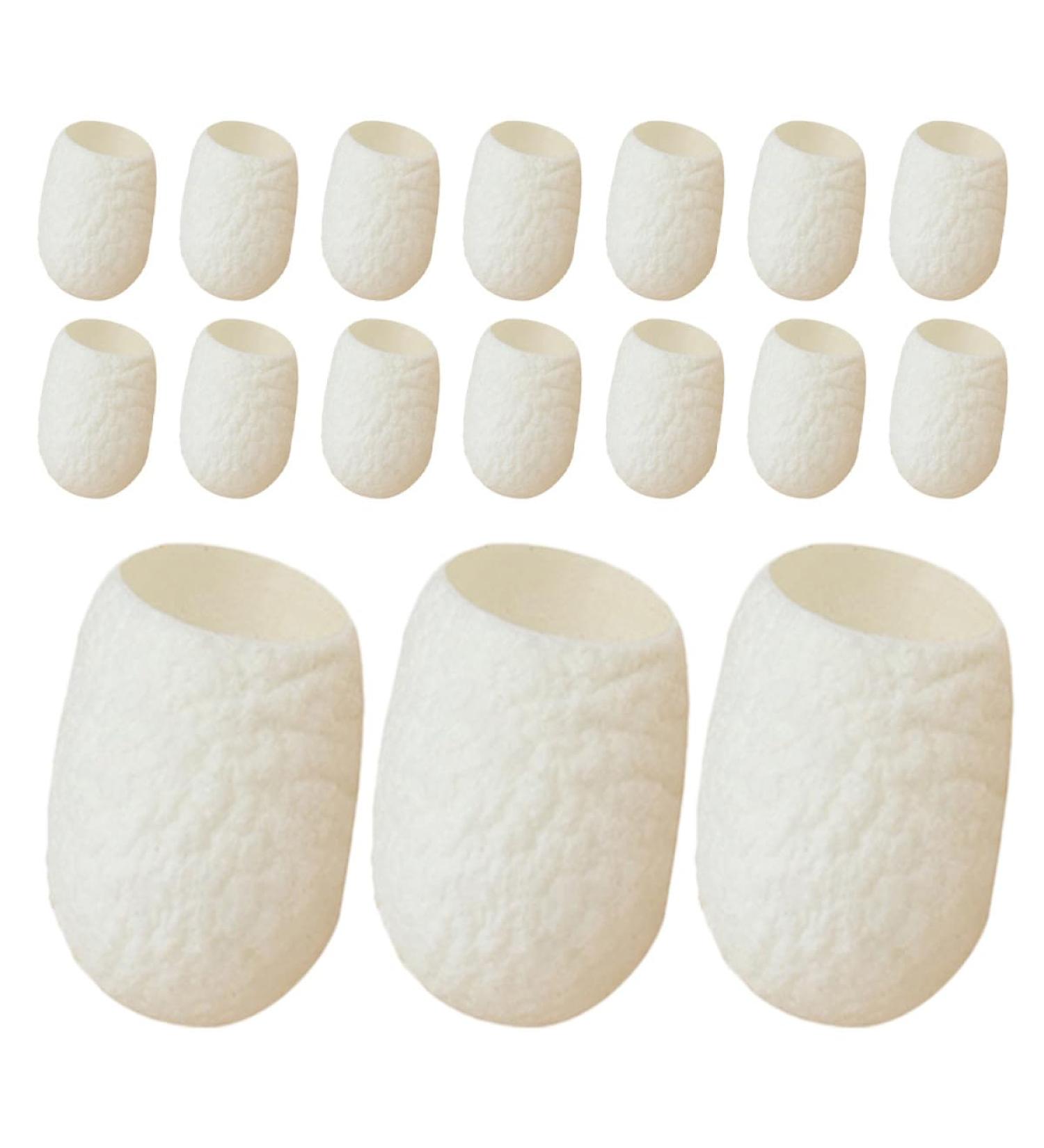TOPBATHY Boules Nettoyantes Naturelles en Soie 20 Pi ces Exfoliantes Douces Visage et Corps pour Peau Sensible Soin Visage Quotidien Texture Fibreuse Ergonomique - Buy Online on GoSupps.com