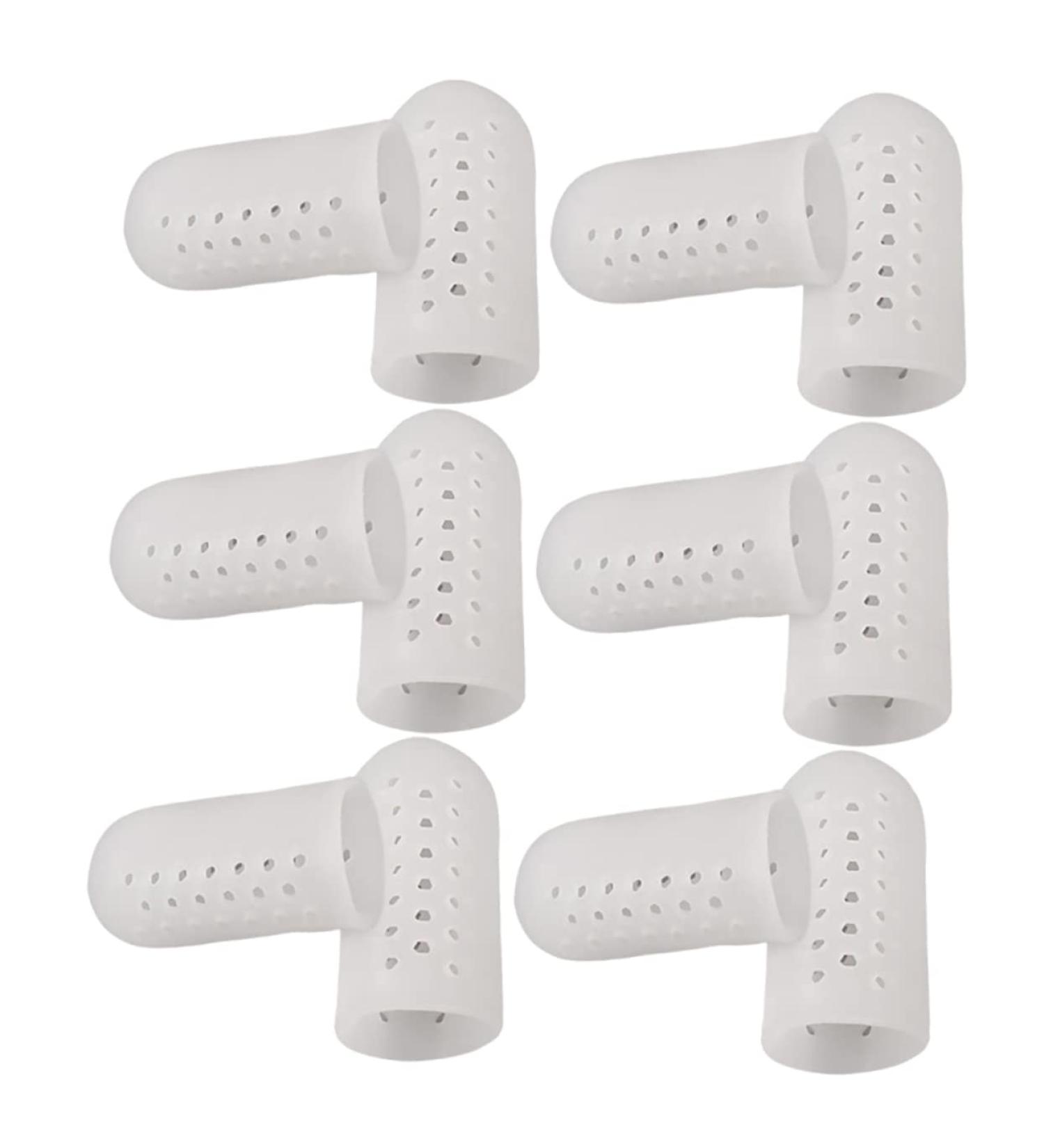 BESPORTBLE Silicone Gel High Heel Protectors - 6 Pairs/12pcs Toe Caps for Running & Protection Tools - White 4.5X2.1 cm - Buy Online on GoSupps.com