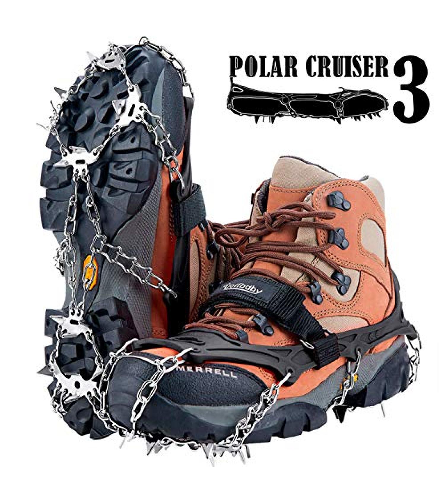 Uelfbaby 19-Spike Crampons for Ice and Snow - Black, X-Large - Buy Online on GoSupps.com