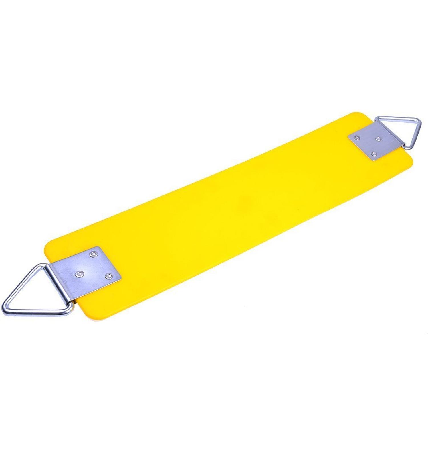AGPTEK Swing Seat 30.4 x 6 x 0.27 Inch | Yard Swing for Kids & Adults with Metal Triangle Ring - Yellow | 300KG/660LB Weight Limit - Buy Online on GoSupps.com