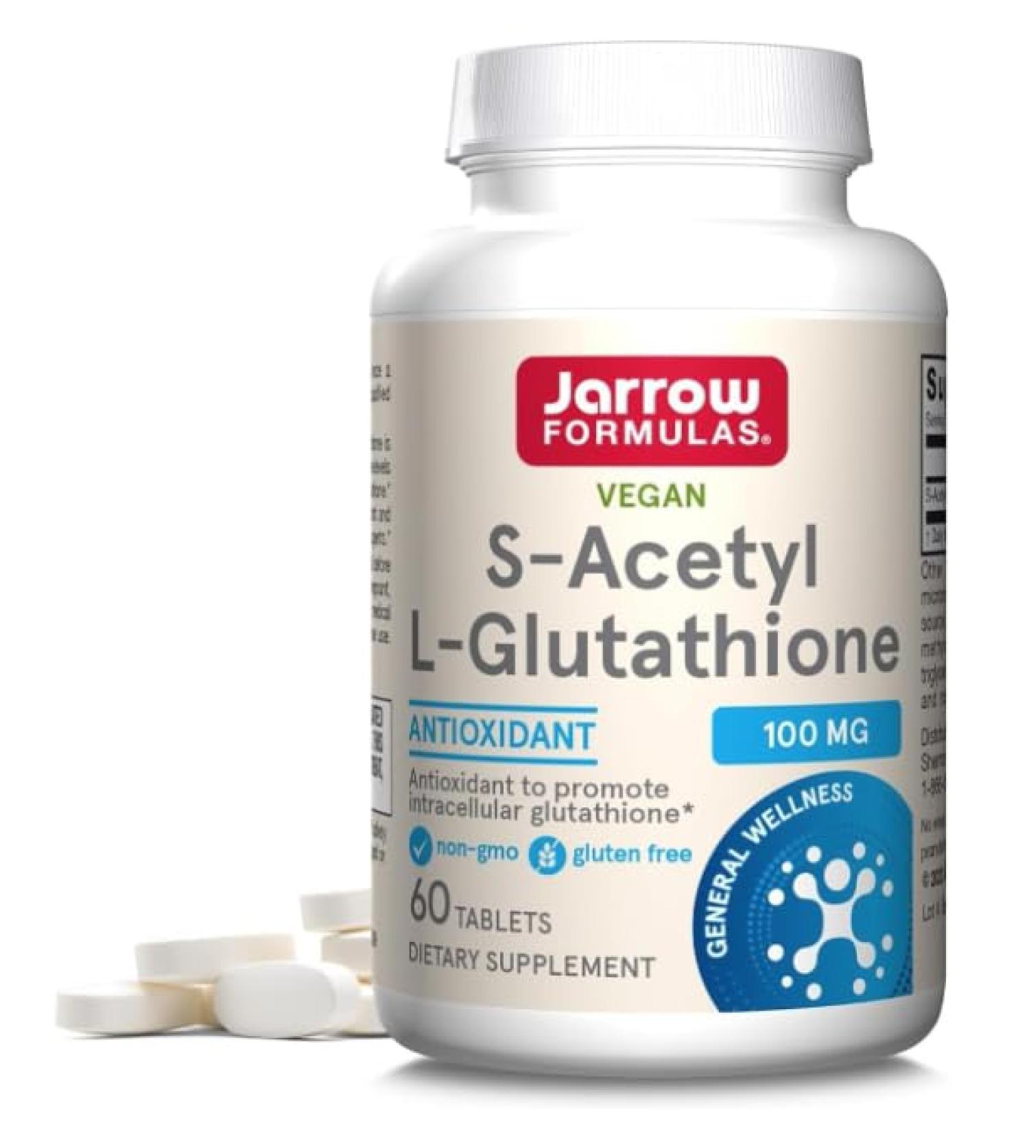 St Helens Merseyside WA9 SAcetyl L Glutathione 100 mg NonGMO Gluten Free 60 Tablets - Buy Online on GoSupps.com