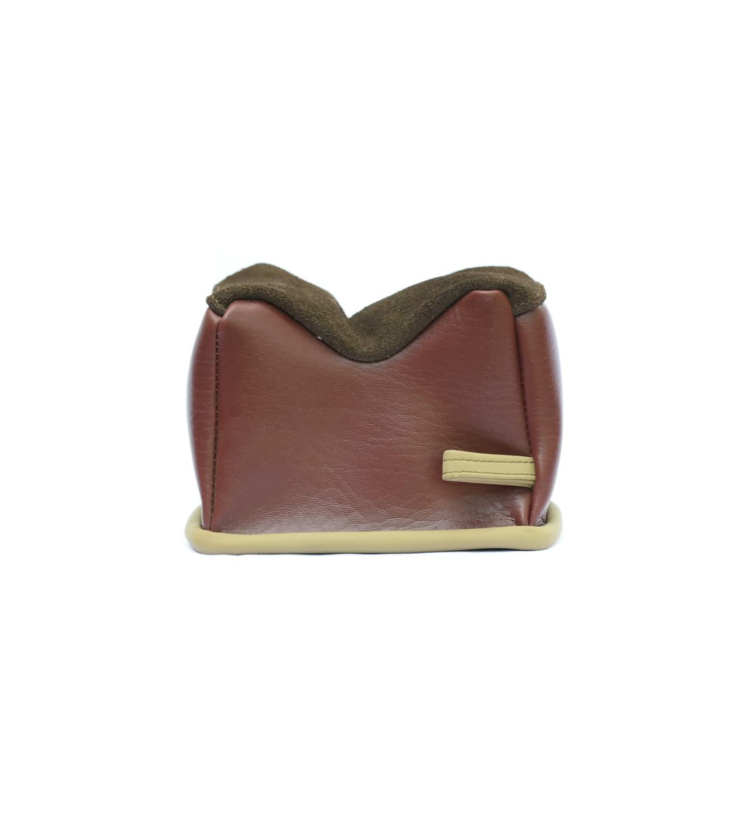 BenchMaster All Leather Rifle Bench Bag Rest | Shooting Sand Bag for Gun Sighting - Weather Resistant | Hand Double Stitched | Multiple Sizes Available - Small Filled - Buy Online on GoSupps.com