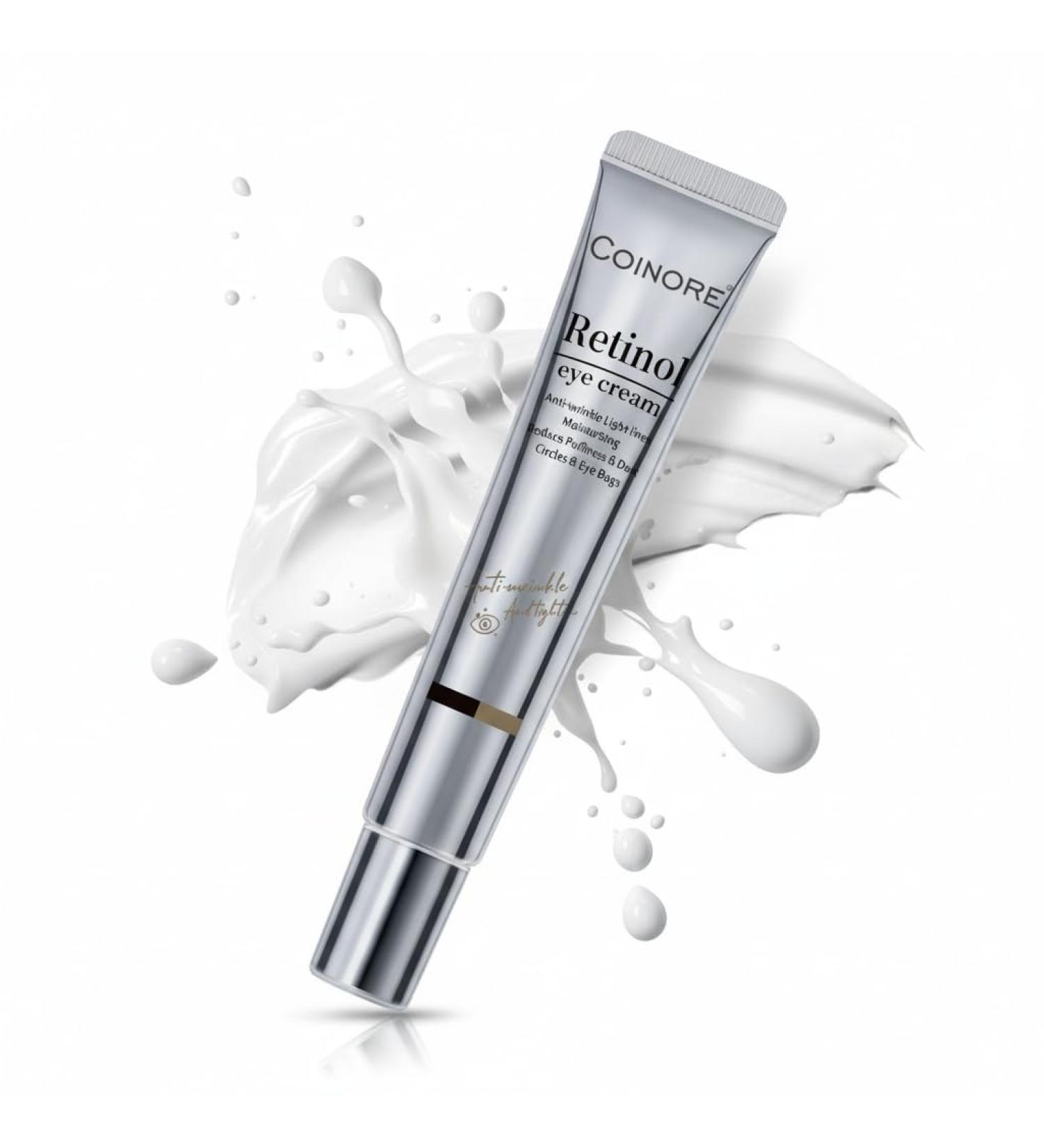 Retinol Under Eye Cream - Anti Aging Eye Cream for Dark Circles Puffiness Wrinkles Reduces Eye Bags Fine Lines & Crow s Feet for Women & Men 0.54 Fl Oz