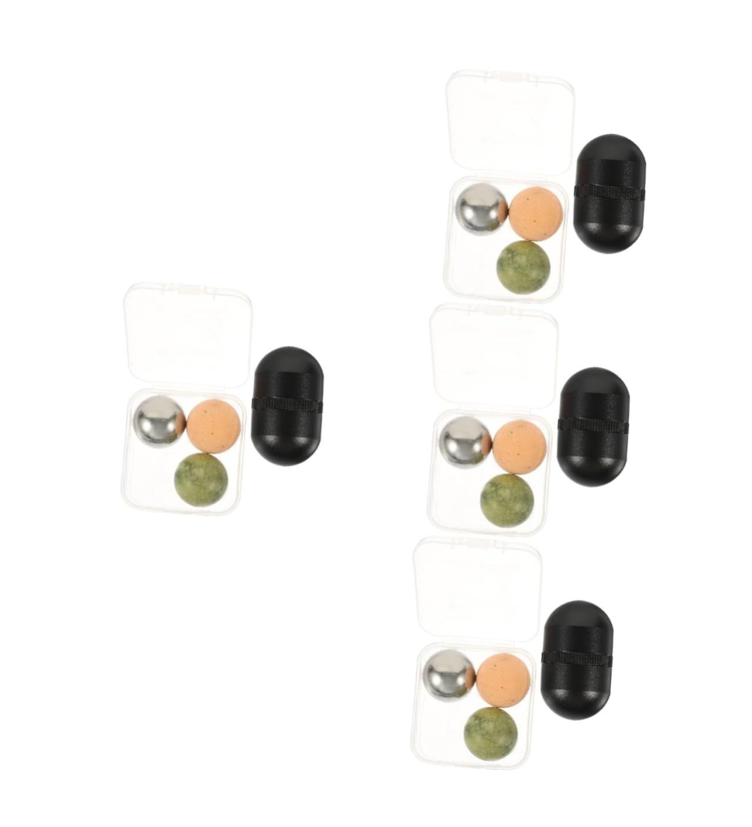 Balacoo 4 Sets Volcanic Stone Ball & Jade Roller Face Massage - Tighten Skin & Enhance Beauty | Eye Massager for Radiant Eyes - Buy Online on GoSupps.com
