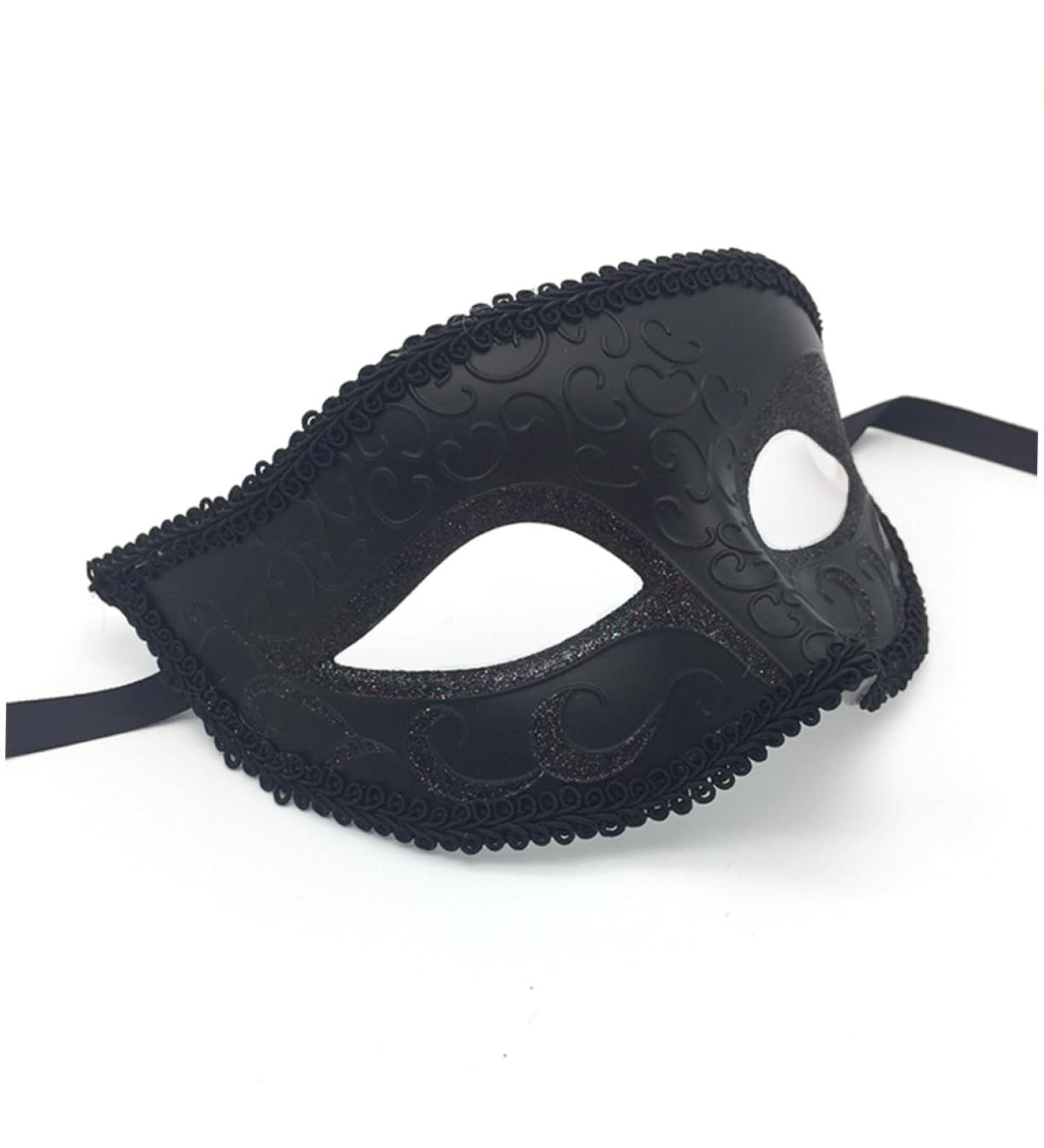 minkissy Eye Mask Masquerade Costume Party Black Outfit Male and Female Mask Party Mask Stand Out Mask Halloween Costumes Eye Wedding Dreses Black Costume Mask Men and Women Prom - Buy Online on GoSupps.com