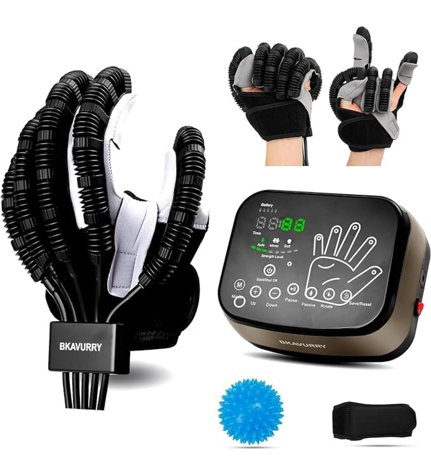 Rehabilitation Robot Gloves Stroke Recovery Equipment Left Right Hand Therapy Device for MS Arthritis XL-Right Hand - Buy Online on GoSupps.com