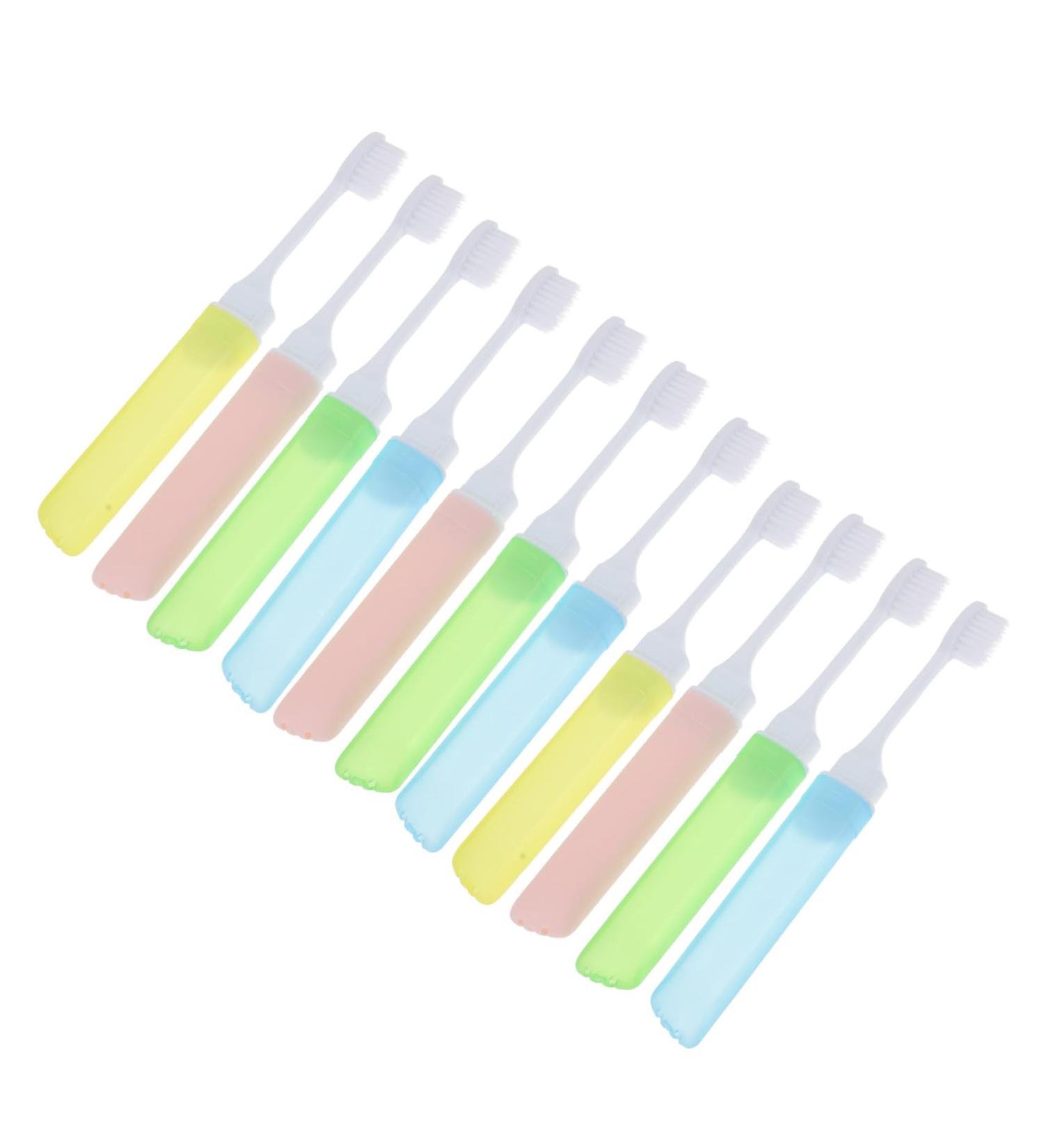 Clispeed 12 Tooth Travel Toothbrush for Kids | Portable Foldable Dental Hygiene Tools | Auspin Pocket Brush - Buy Online on GoSupps.com