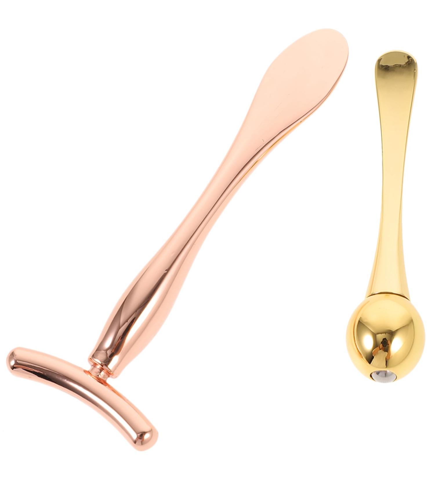 FOMIYES 2 Sets Eye Roller Head T-bar Set Face Eye Roller Skin Care Tool Face Roller Cooling Eye Eye Cream Applicator Tool Tools Cream Spoon Both Ends - Buy Online on GoSupps.com