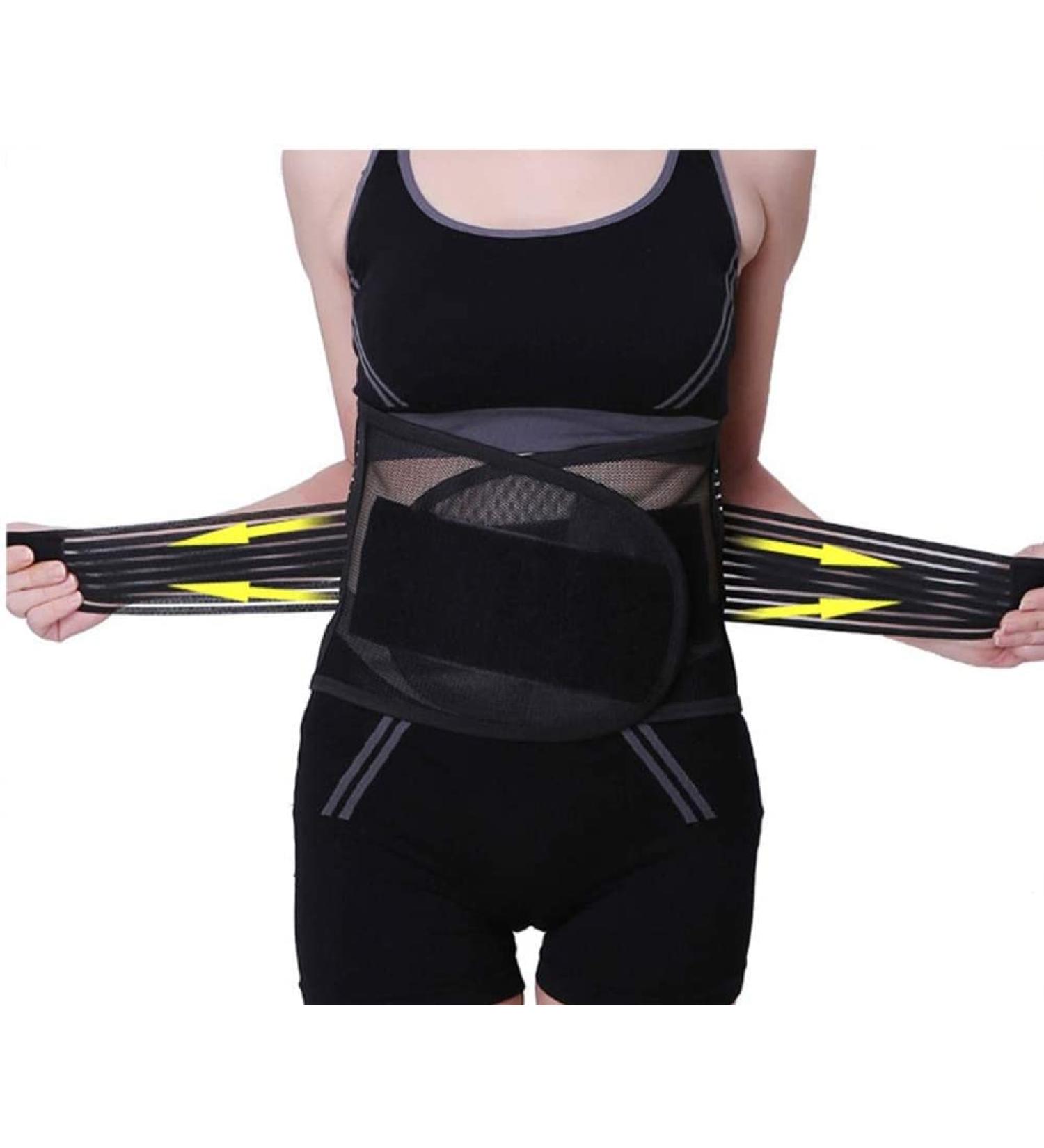 XXL Black Stabilizing Support Belt for Lower Back Pain Relief - Ideal for Sciatica Spinal Stenosis & Scoliosis - Adjustable Lumbar Support - Buy Online on GoSupps.com
