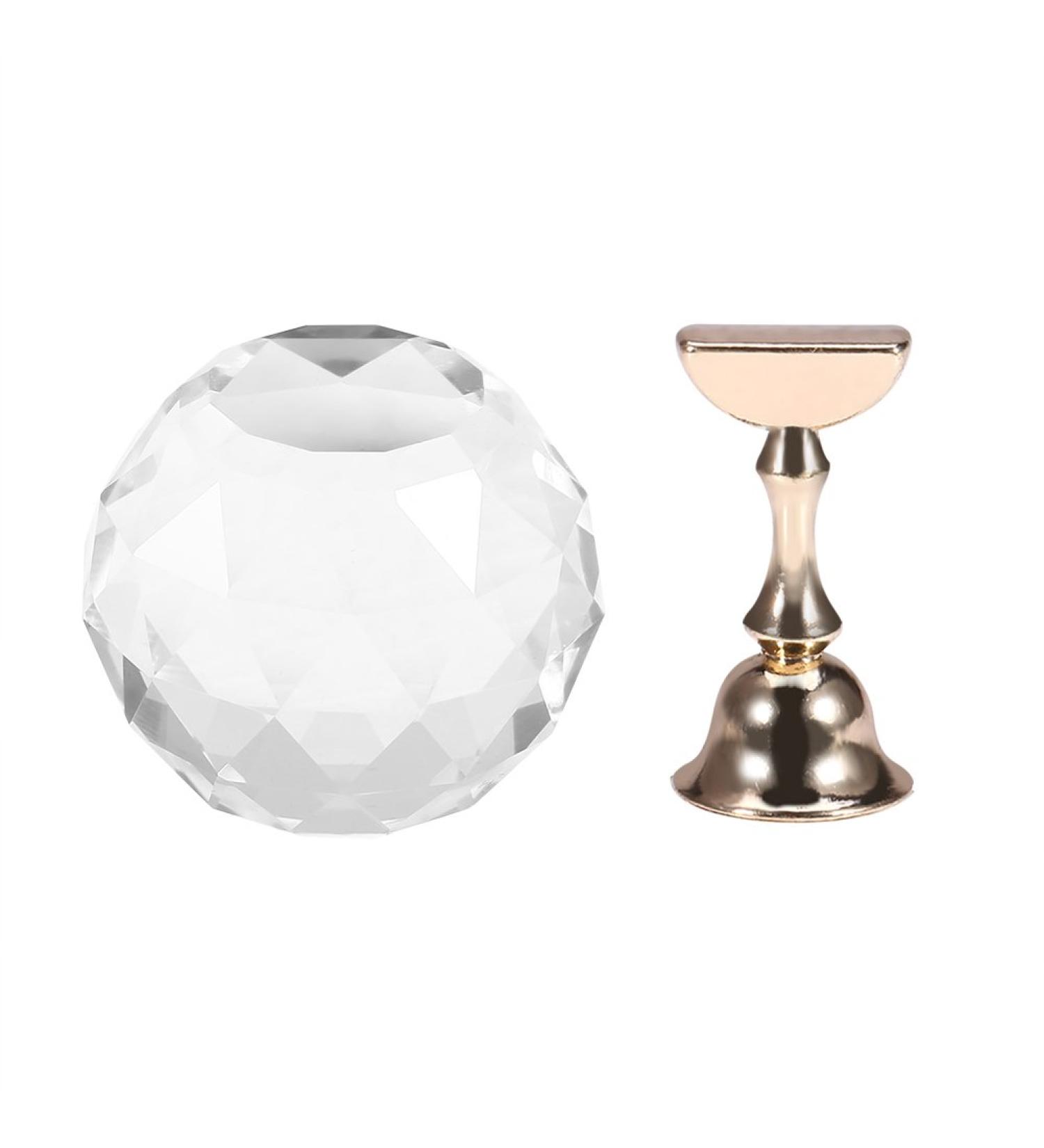 Nail Tips Exercise Stand Holder | Magnetic Alloy Crystal Base | Nail Art Display for Salon & DIY Manicure Practice - Buy Online on GoSupps.com