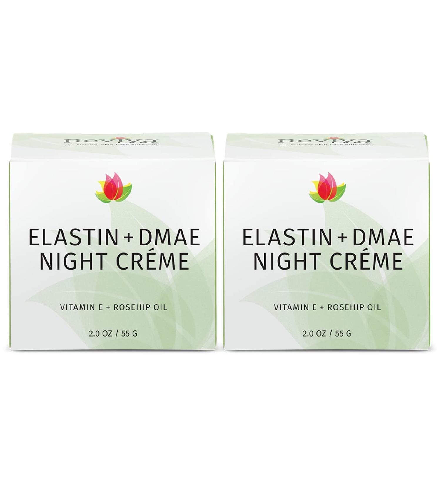 REVIVA LABS - Elastin + DMAE Night Cr me 2PK (2.oz) - Buy Online on GoSupps.com