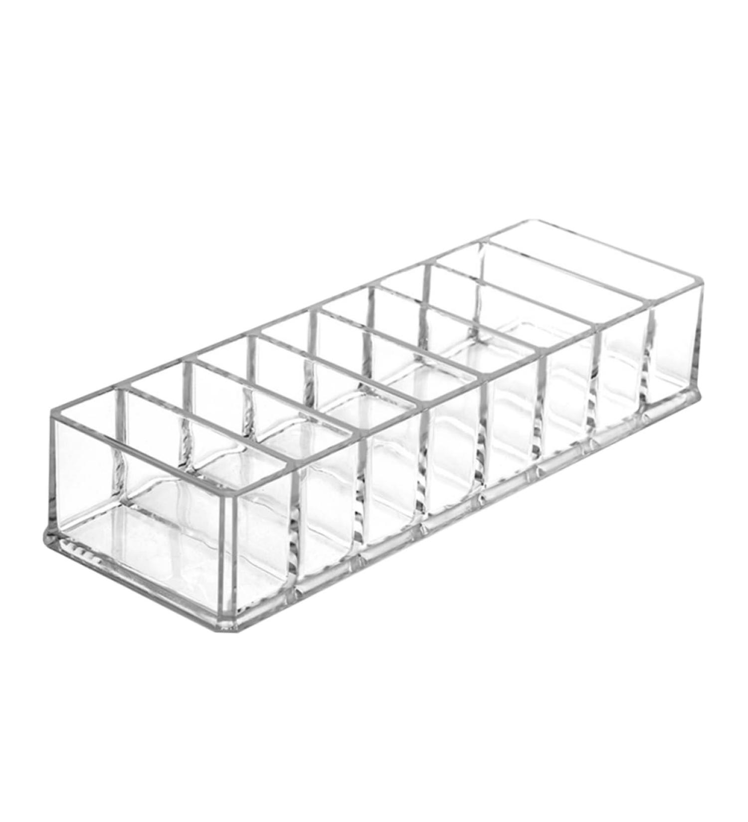 Ipetboom Makeup Organzier Box Makeup Storage Box Acrylic Eyeshadow Holder Clear Stand Cosmetics Rack Lipstick Display Stand - Buy Online on GoSupps.com