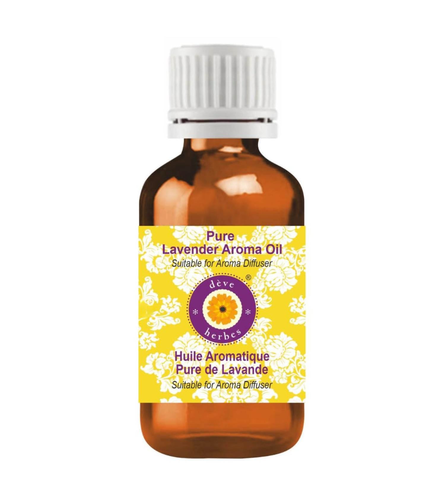 Deve Herbes Pure Lavender Aroma Oil (Suitable for Aroma Diffuser) 30ml (1 oz) 1 Fl Oz (Pack of 1)