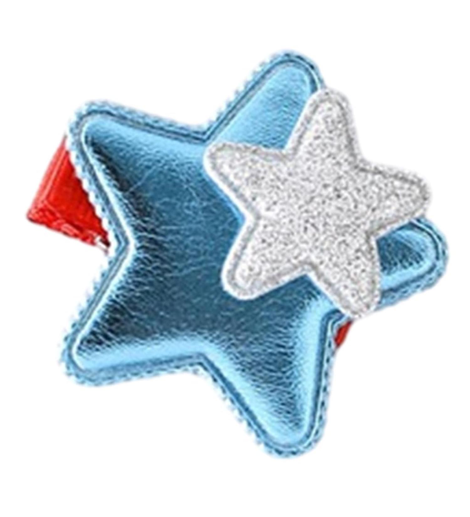 XIAHIOPT Metallic Star Hair Clip Gorgeous Glitter Hairpin Sweet Glinting Hairpin Accessories for Women Blue - Buy Online on GoSupps.com