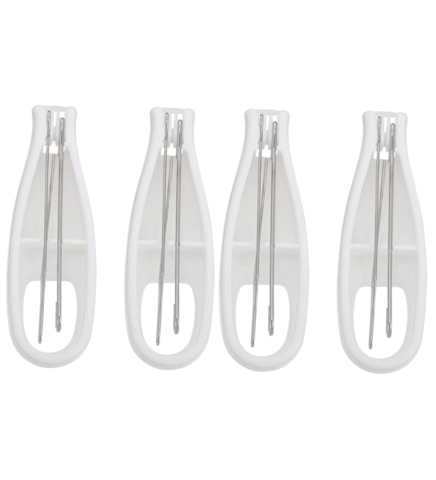 Button Hook Helper 2pcs Clothes Wearing Button Hook Dressing Assistance Tool Button Pulling Wearing Tool Fixed Button Hook 15.5X3X1.5CM White - Buy Online on GoSupps.com