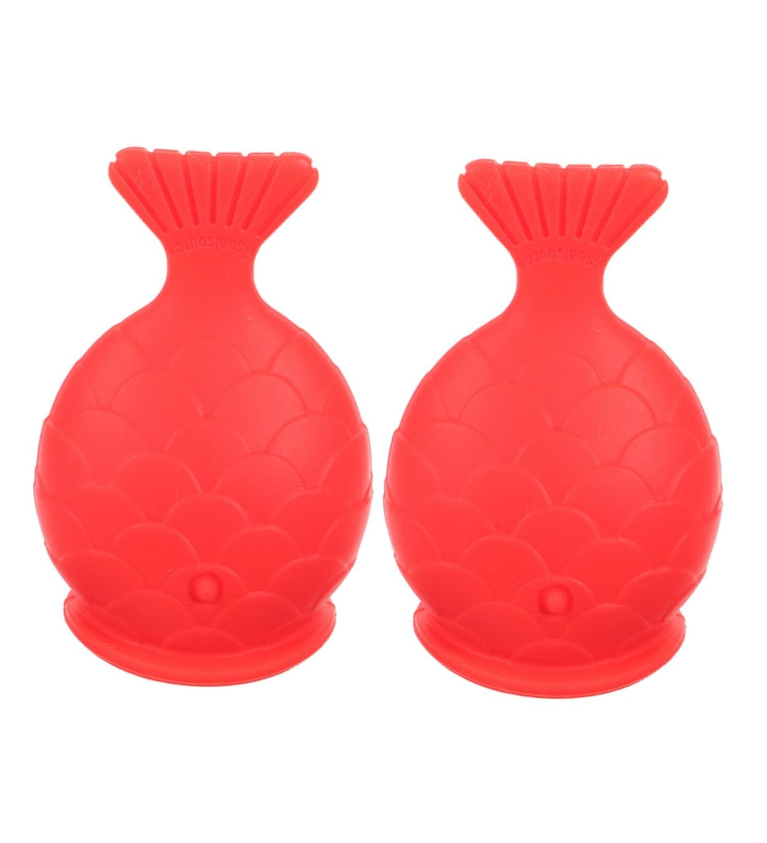 BIUDECO 2pcs Silicone Fish Lip Filler Lip Plumper Tool Lip Pumps Bigger Device Lips Enlarger Red - Buy Online on GoSupps.com