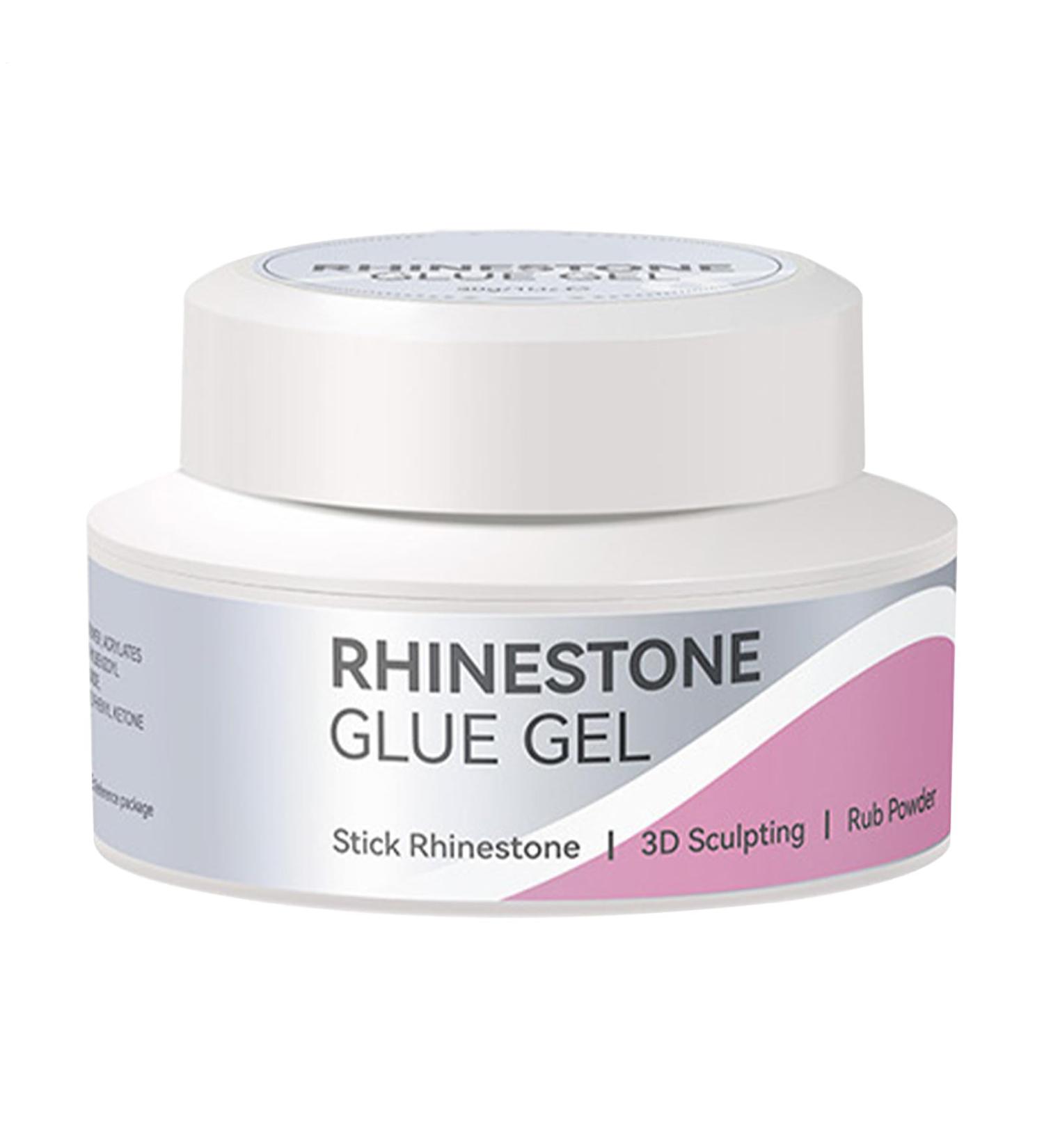 Rhinestone Nail Glue - Strong Adhesive Gel Nail Accessories and Rhinestone Glue 30g | For Design Sculpture Fabric Jewelry Women Girls Home Indoor Outdoor Parties Christmas Birthdays - Buy Online on GoSupps.com