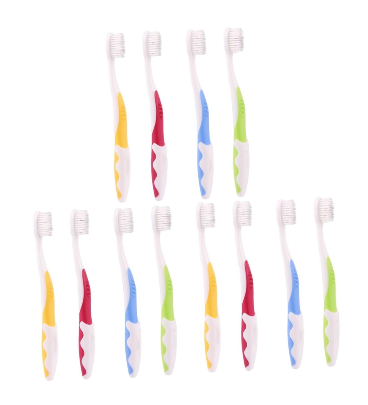 Minkissy 12-Piece Children's Toothbrush Set | Soft Anti-Slip Oral Care for Toddlers & Babies - International Shipping Available - Buy Online on GoSupps.com