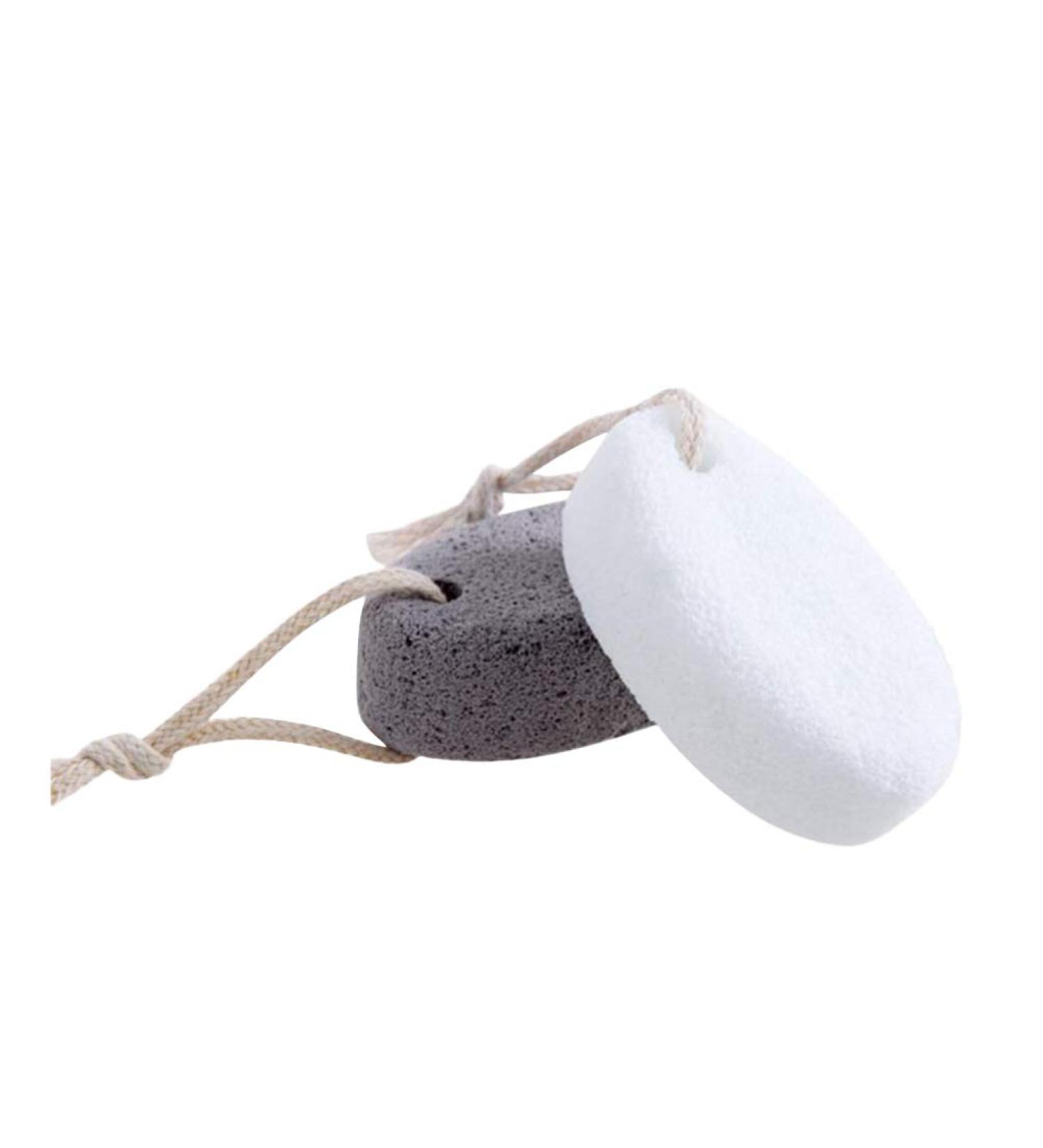 Premium 2-in-1 Glass Foot Scrubber & Pumice Stone - Ideal for Pedicure & Foot Care | International Shipping Available - Buy Online on GoSupps.com