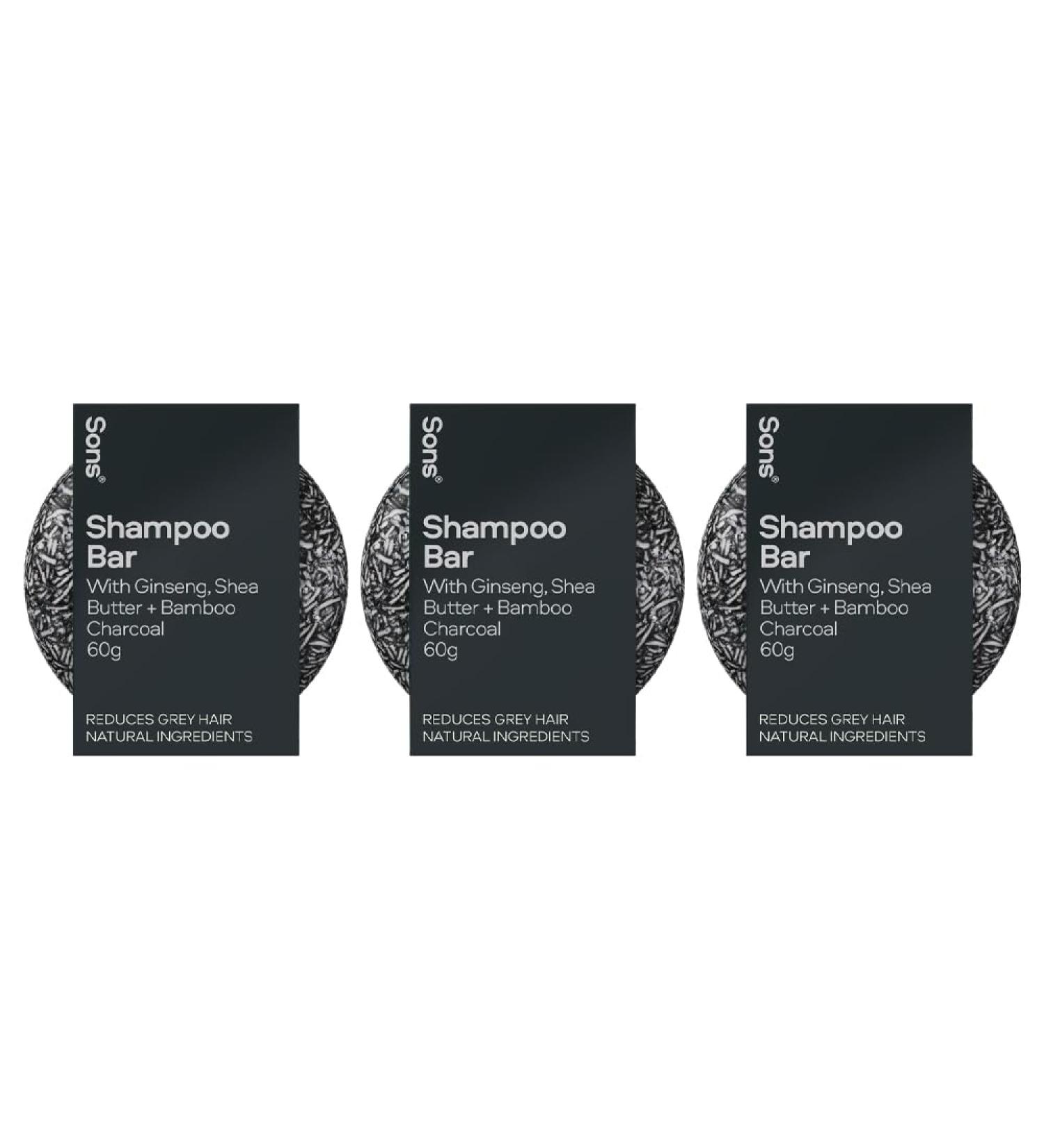Sons Anti-Gray Hair Solid Shampoo for Men Restores Gray Hair Strands to Their Natural Color for Daily Use 3 Months - Buy Online on GoSupps.com