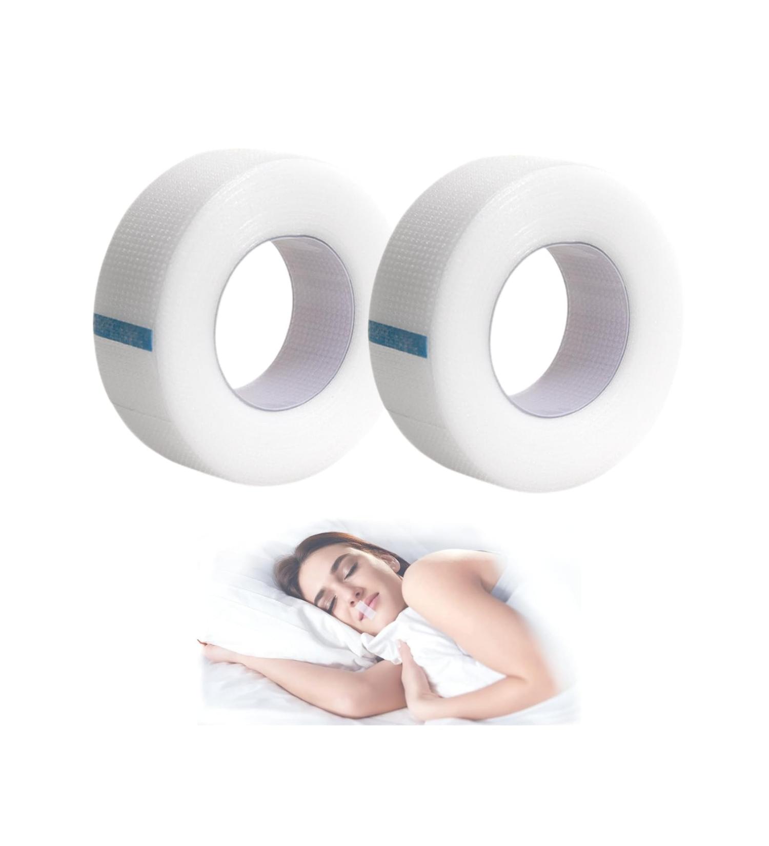 Sleep Aid: 2 Rolls Micropore Skin Breathable Mouth Tape for Anti-Snoring & Pain-Free Breathing - Buy Online on GoSupps.com