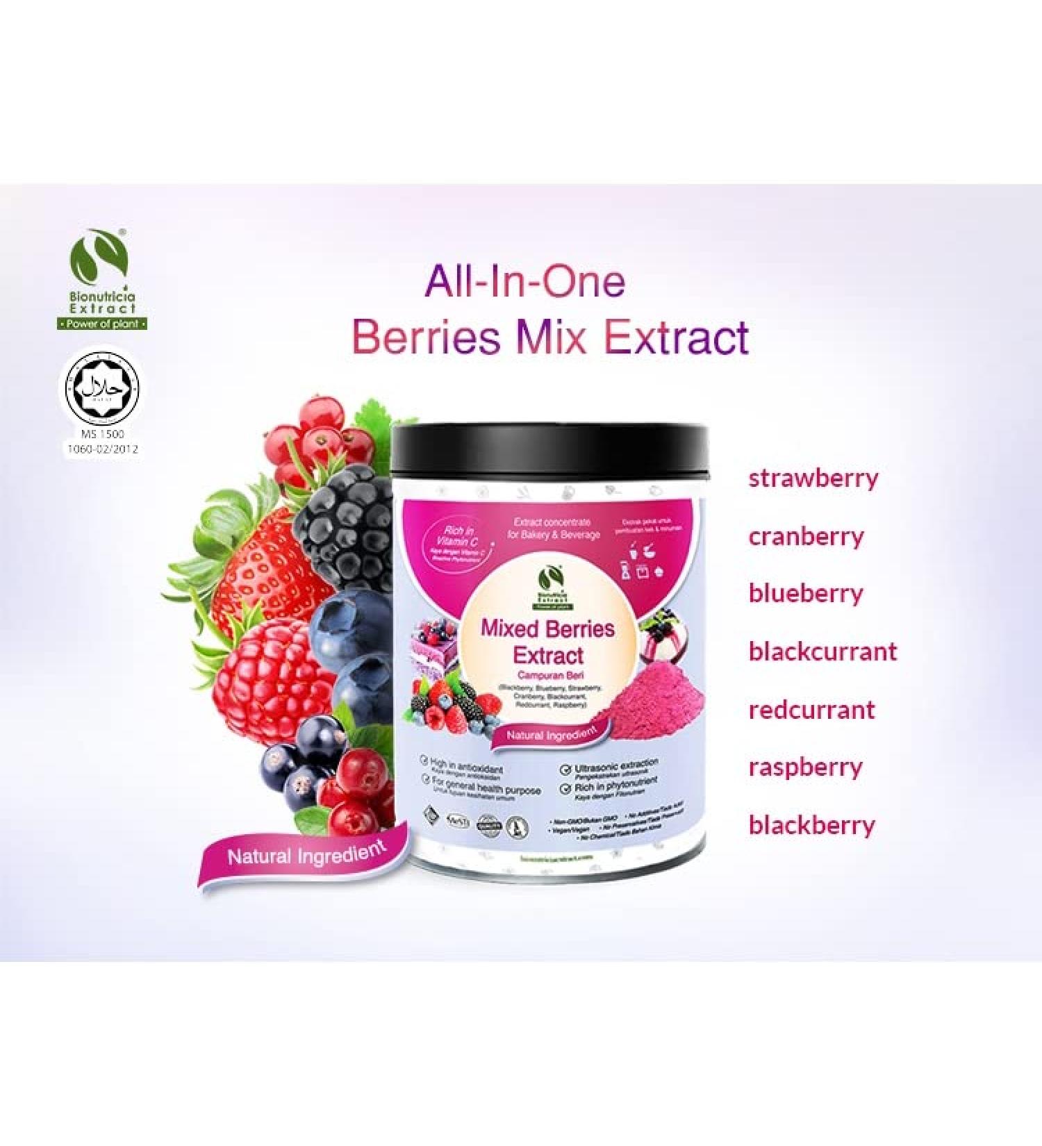 7x Berries Mixed Powder 100g Nutrient Blend High Antioxidant Protects cells from free radical damage balance thy Skin - Buy Online on GoSupps.com