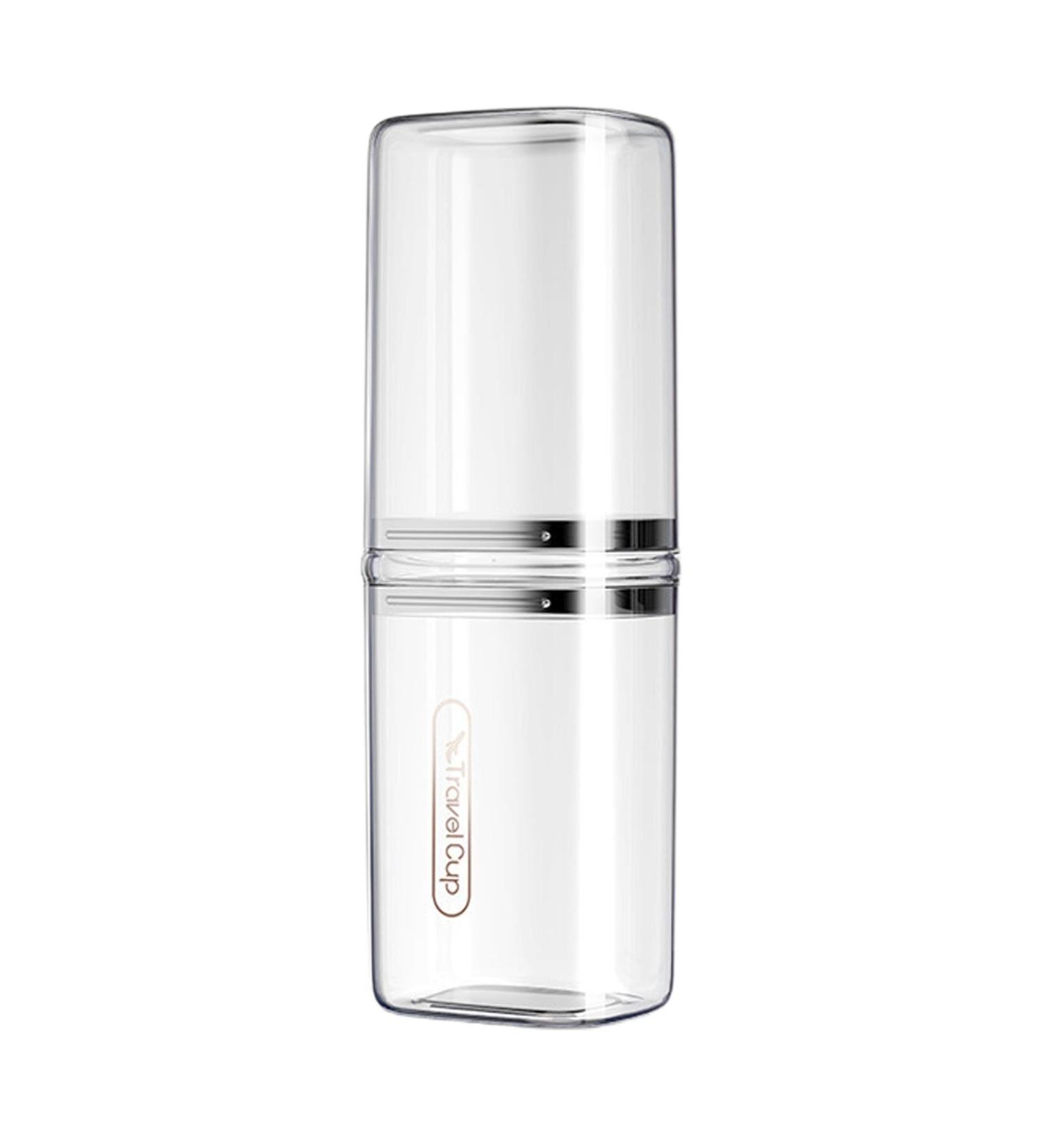 Portable Toothbrush Case - On-the-Go Toothbrush Storage Box & Transparent Toothpaste Carrier - Buy Online on GoSupps.com