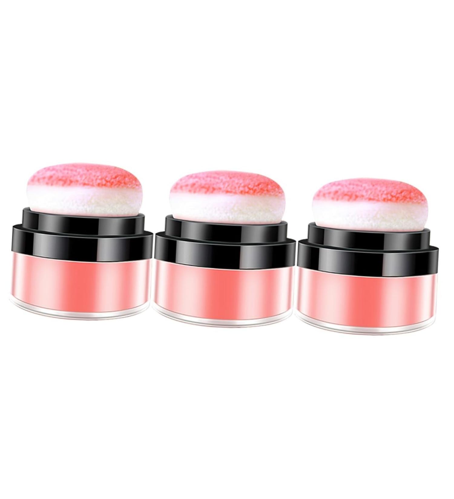 DRESSOOS 3pcs Oil Control Cushion Blush Maquillaje Pink Blush Putty Blush Creme Blush for Cheeks Rosy Plastic - Buy Online on GoSupps.com