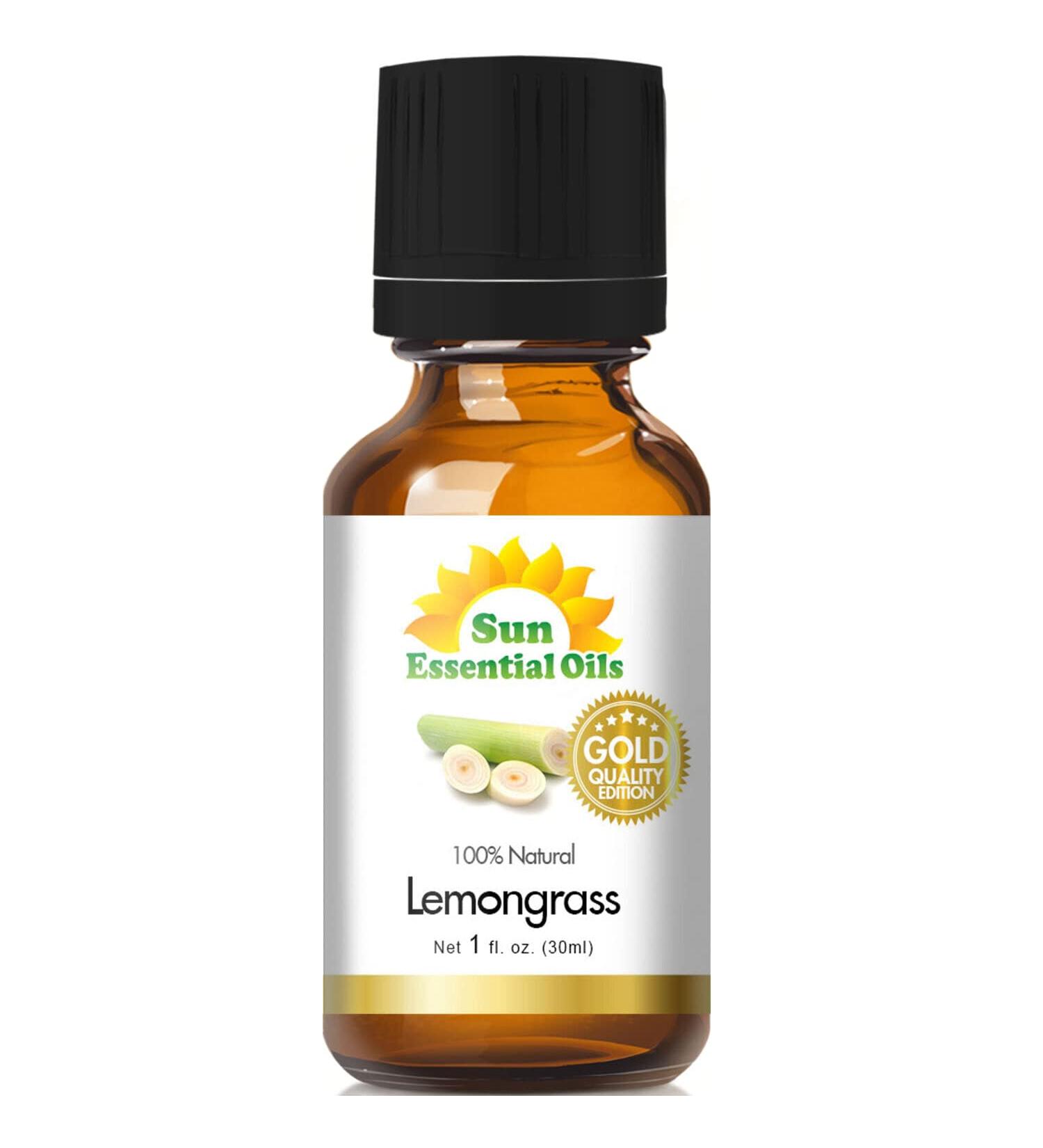 Sun Essential Oils - Gold - 30 ml Lemongrass Essential Oil Pure Lemongrass Oil - 1oz