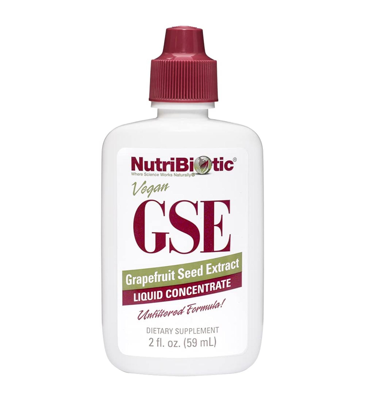 Buy NutriBiotic GSE Grapefruit Seed Extract Liquid Concentrate - 2 fl oz (59 ml) for Natural Health - Buy Online on GoSupps.com