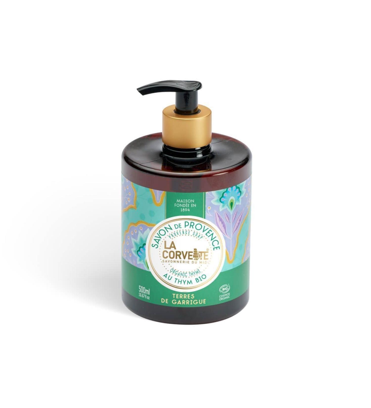  La Corvette La Corvette Terres de Garrigue Liquid Soap - 500 ml - Cosmos Organic - Buy Online on GoSupps.com